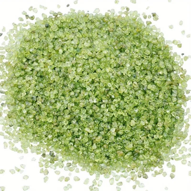 Rough Peridot Natural Crushed Stones Crystals Interior Decorative Gemstones - 3-6mm - 250Ct.