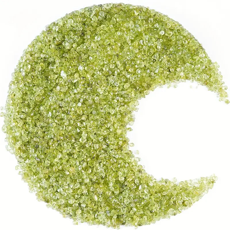 Rough Peridot Natural Crushed Stones Crystals Interior Decorative Gemstones - 3-6mm - 250Ct.