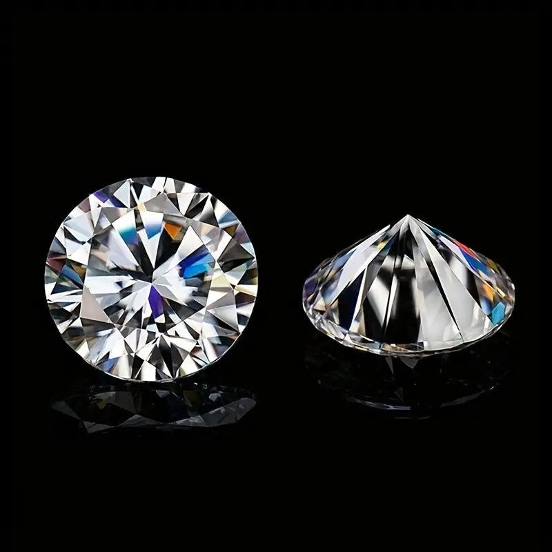 Moissanite diamond - 4CT White 10.32mm GH Color Round Brilliant Cut Clarity VVS1 Excellent Cut Test Positive Loose Gemstone - With A GRA Certificate