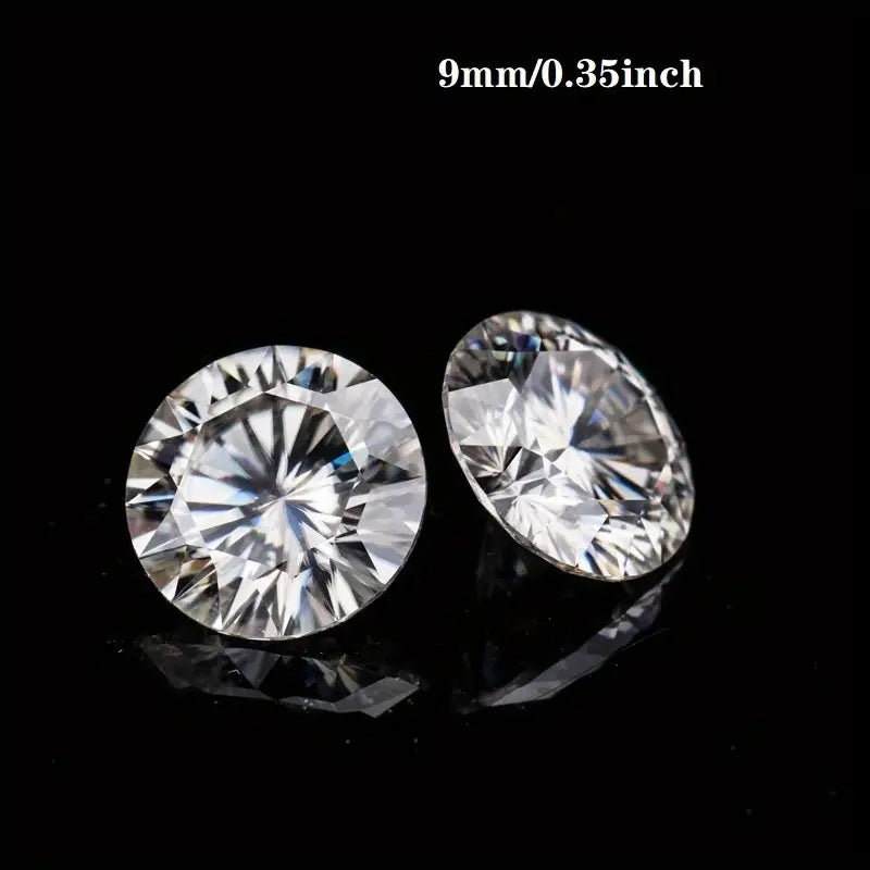 Moissanite Diamond - 3 Carat Round With GRA Certificate and Warranty. Test Positive with Diamond Tester