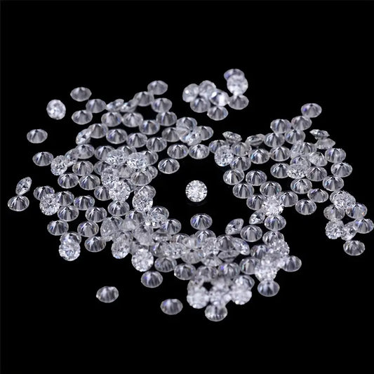 Moissanite Diamond - Small White 1.88mm 10/Pack Moissanite, Loose Stone Round Cut, Jewelry Matching Stone