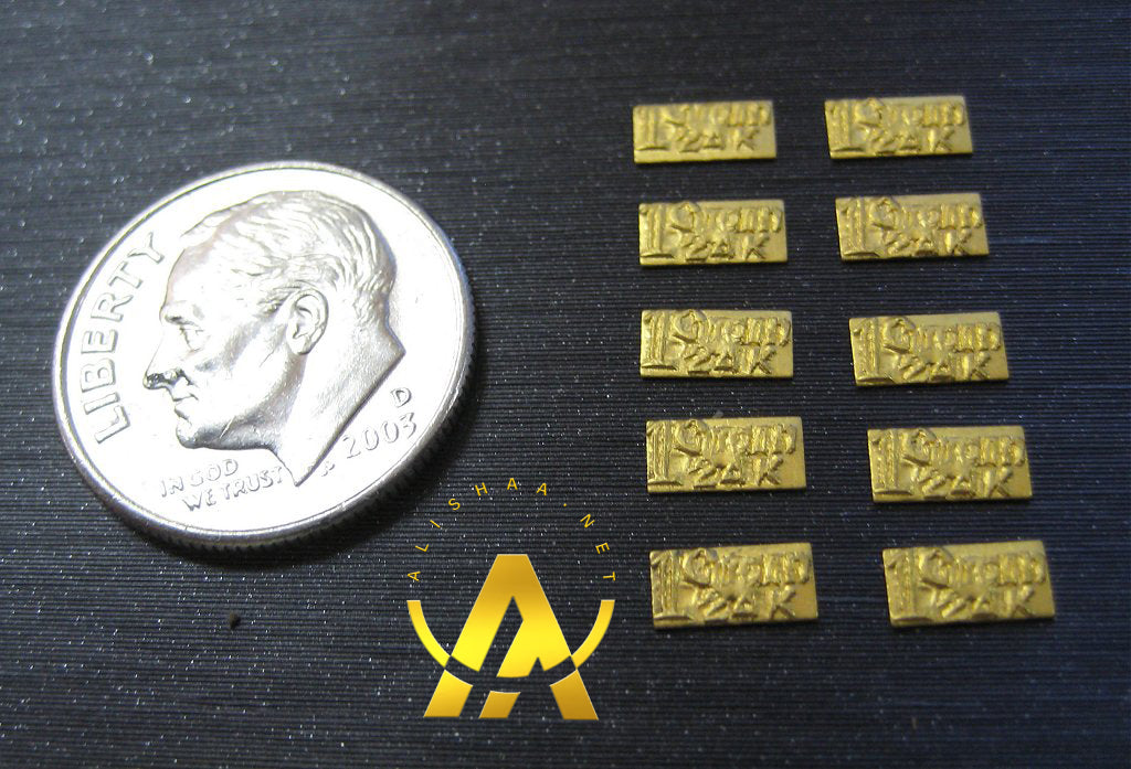 100% PURE GOLD -  (Lot of 10) 1 Gr PURE GOLD Bar 24K American Certified Bullion (10pc)