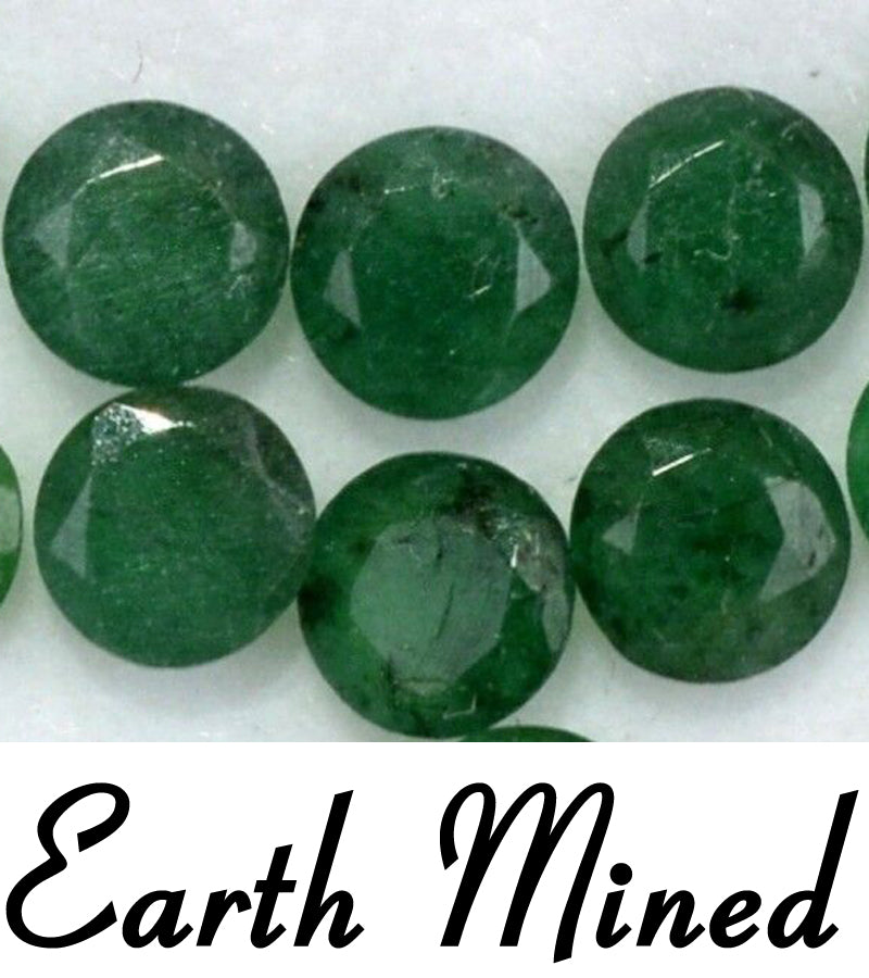 Emerald - 12mm Calibrated Cut - Natural Earth Mined and Treated - 1pc