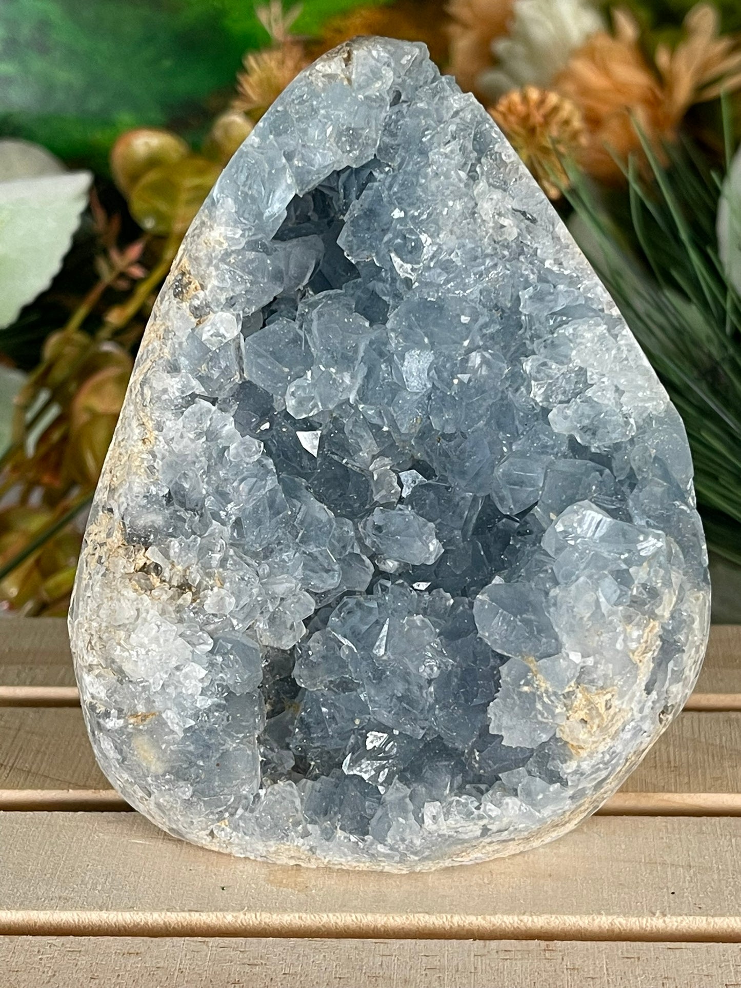 Rough Celestite - Natural Geode Quartz Crystal Cluster Mineral Specimen - 893g