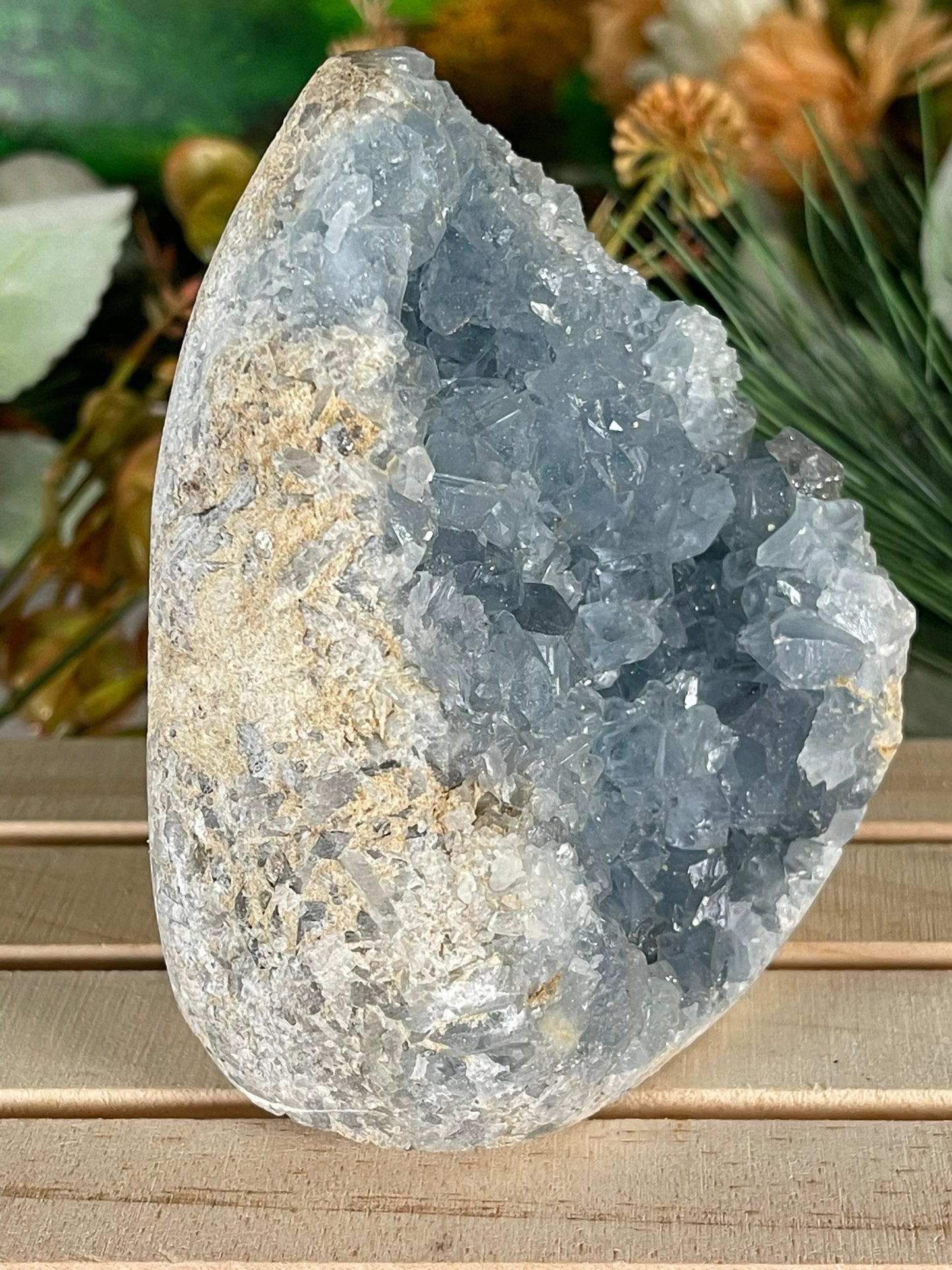 Rough Celestite - Natural Geode Quartz Crystal Cluster Mineral Specimen - 893g