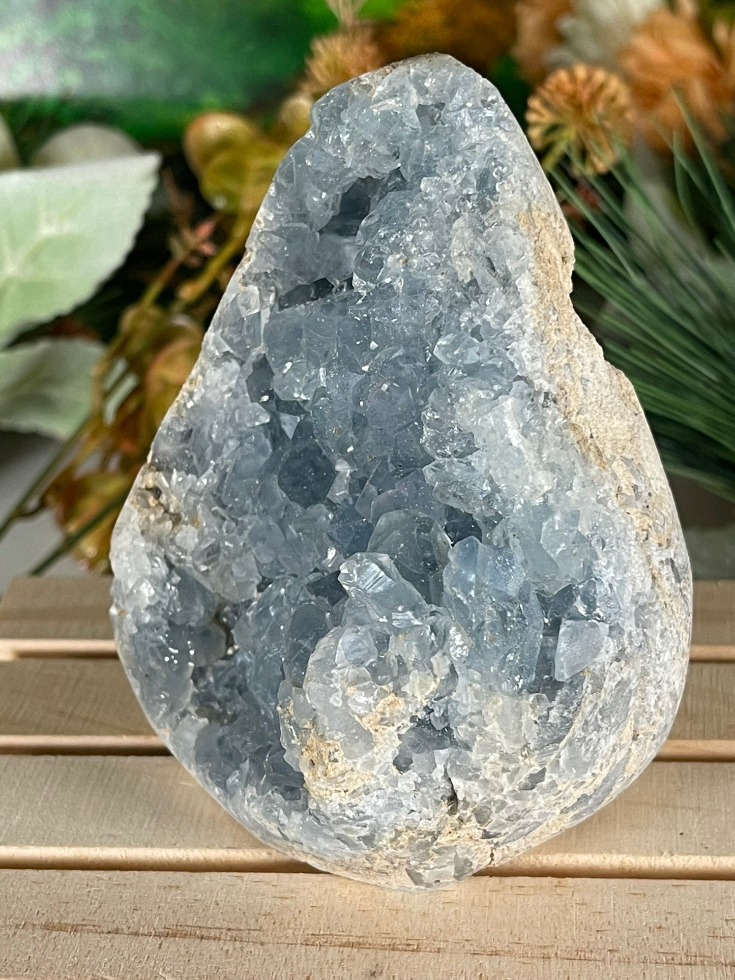 Rough Celestite - Natural Geode Quartz Crystal Cluster Mineral Specimen - 893g