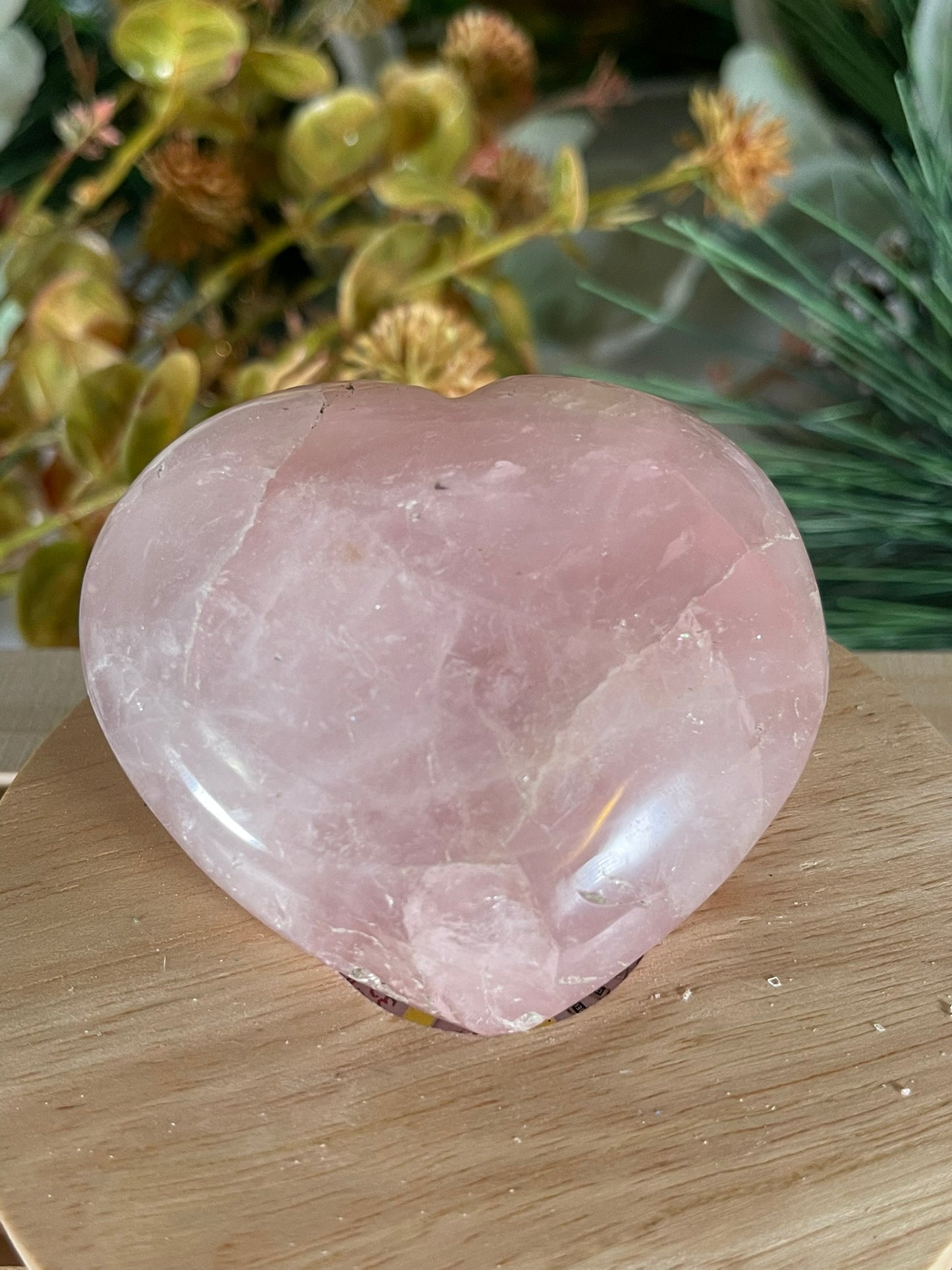 Large Pink Rose Quartz Natural Earth Mined Crystal Polished Heart - 174g