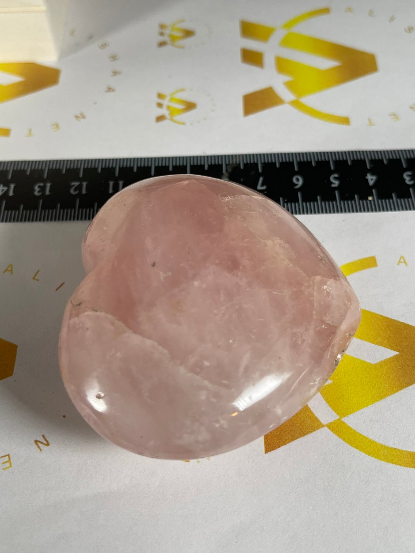 Large Pink Rose Quartz Natural Earth Mined Crystal Polished Heart - 174g