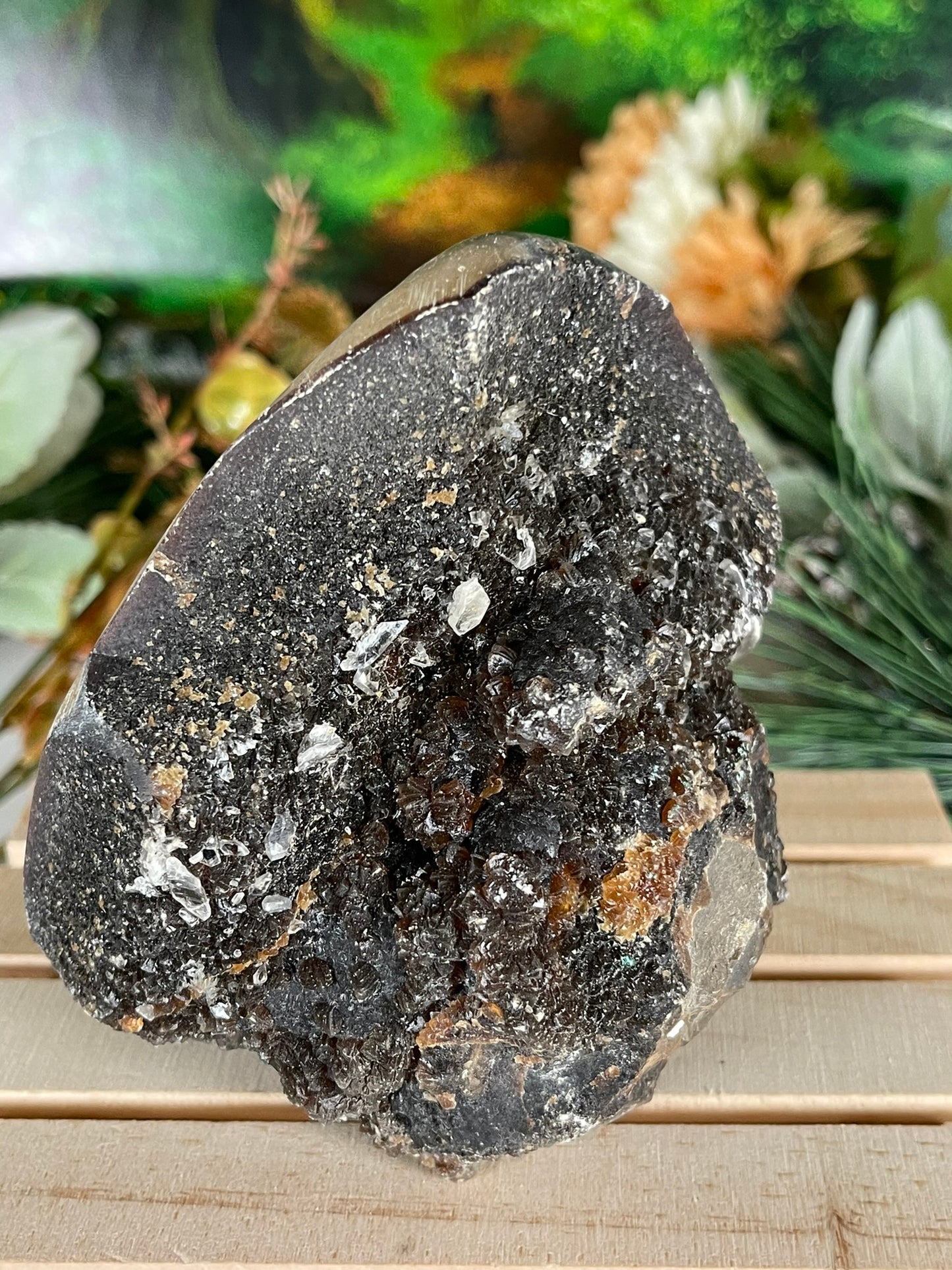 Septerian Druzy Egg - Quartz Natural Earth Mined Crystal Specimen - 977g