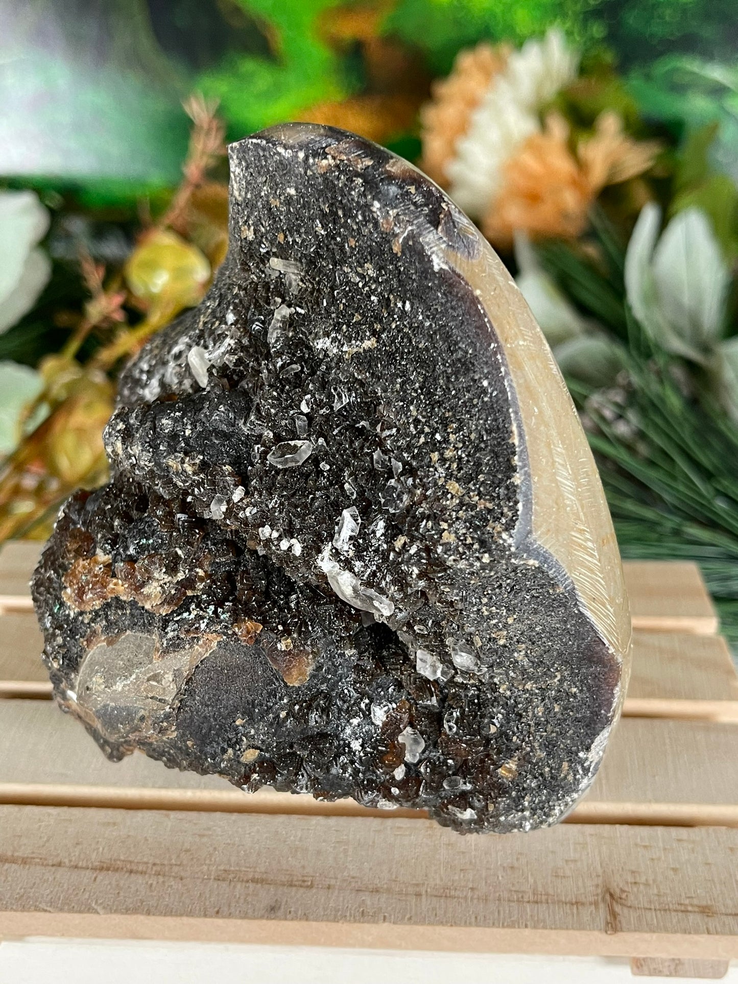 Septerian Druzy Egg - Quartz Natural Earth Mined Crystal Specimen - 977g