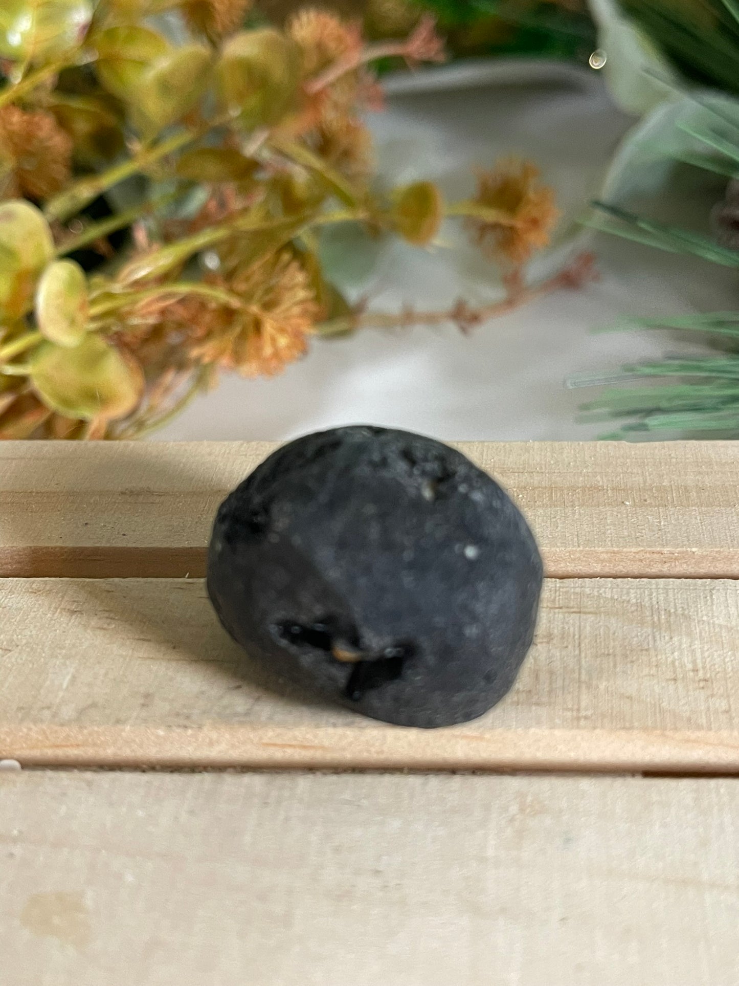 Meteorite - Tektite Space Rock Astroid Shard Glass Stone Rare Round - 28g