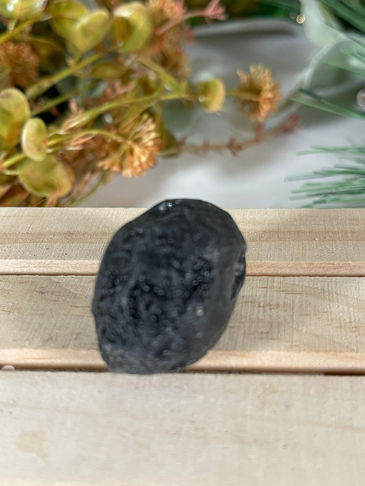 Meteorite - Tektite Space Rock Astroid Shard Glass Stone Rare Round - 28g