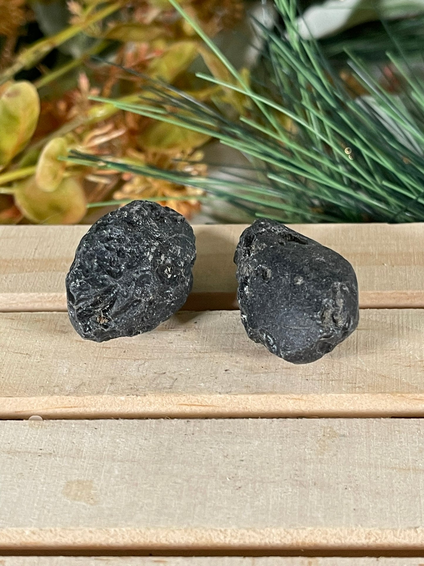 Meteorite - Tektite Space Rocks Astroid Glass Stone Rare Lot of 2 - 27g