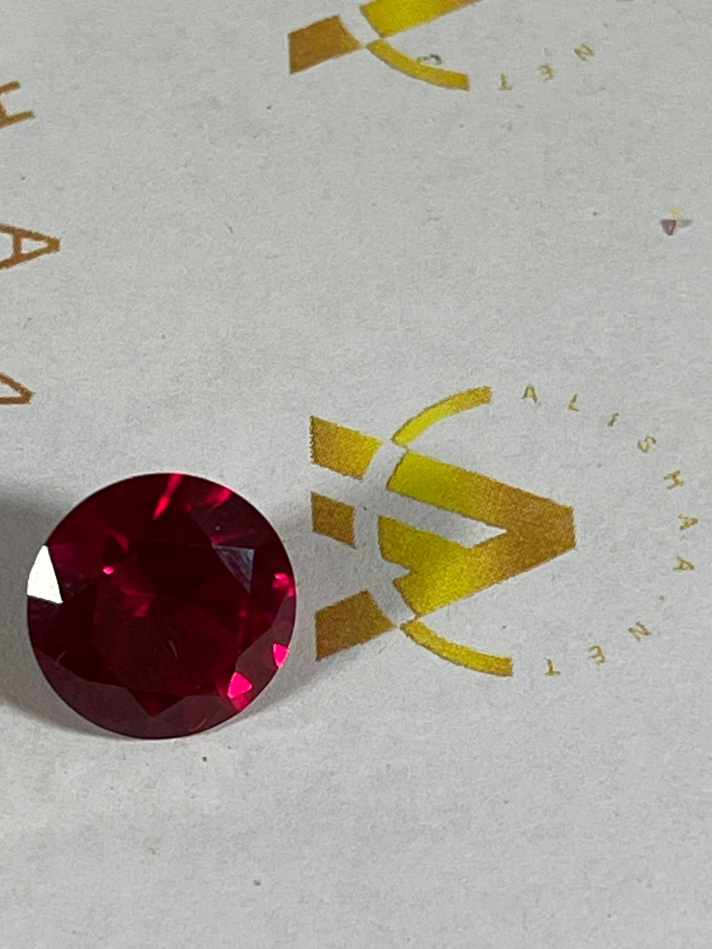 Faceted Red Garnet- Natural Dark Red VVS Oval Cut - 1pc Stone - 7.25Ct TW 11.80mm