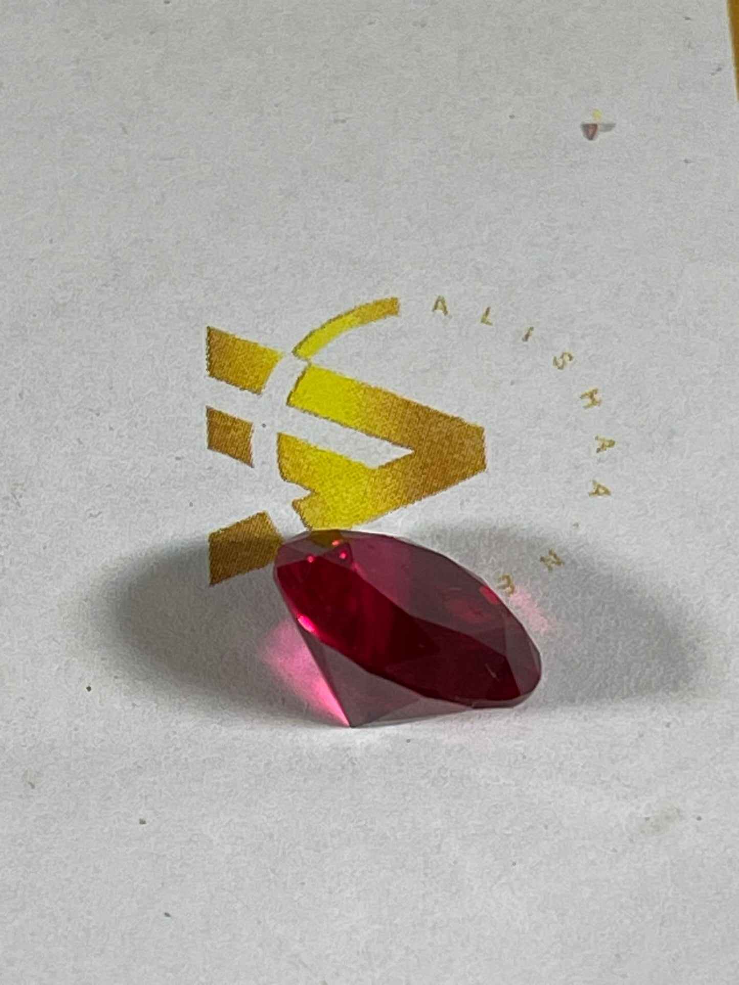 Faceted Red Garnet- Natural Dark Red VVS Oval Cut - 1pc Stone - 7.25Ct TW 11.80mm