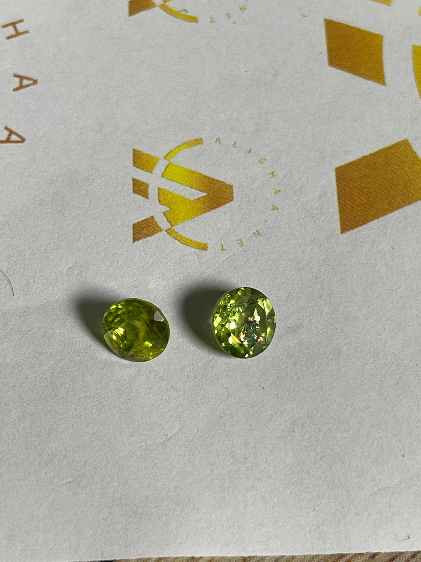 Faceted Peridot - Natural Earth Mined Round Cut - 1pc - 1.90Ct