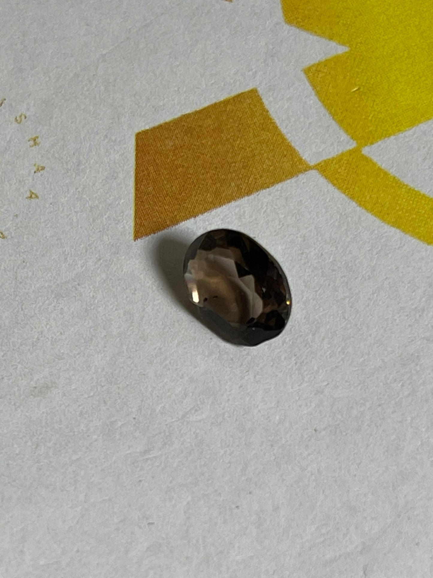 Faceted Smokey Quartz - Natural VVS Oval Cut - 1pc - 1.55Ct TW