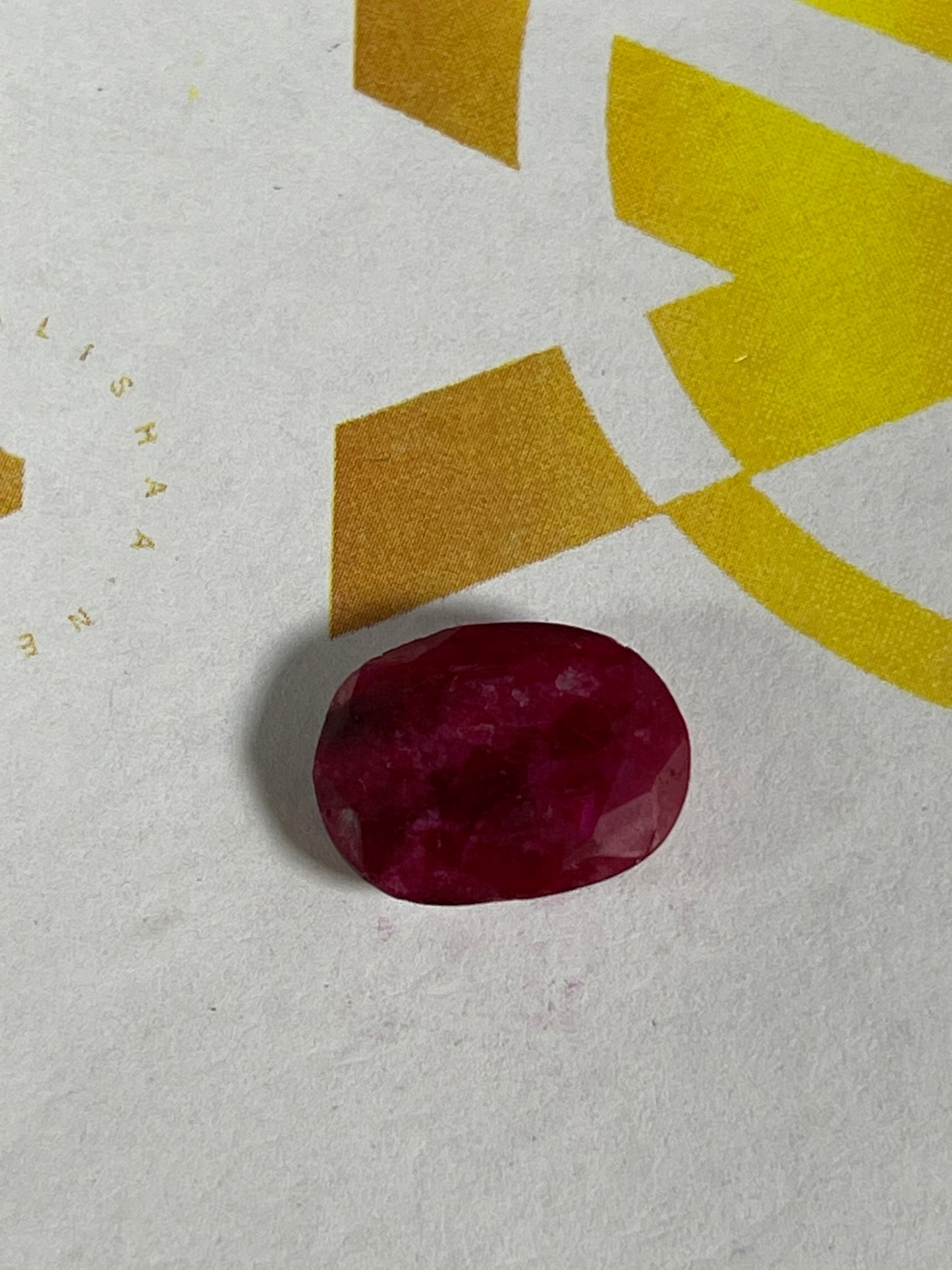 Faceted Red Ruby - Natural Treated Loose Gemstone - Oval Cut - 6.15Ct