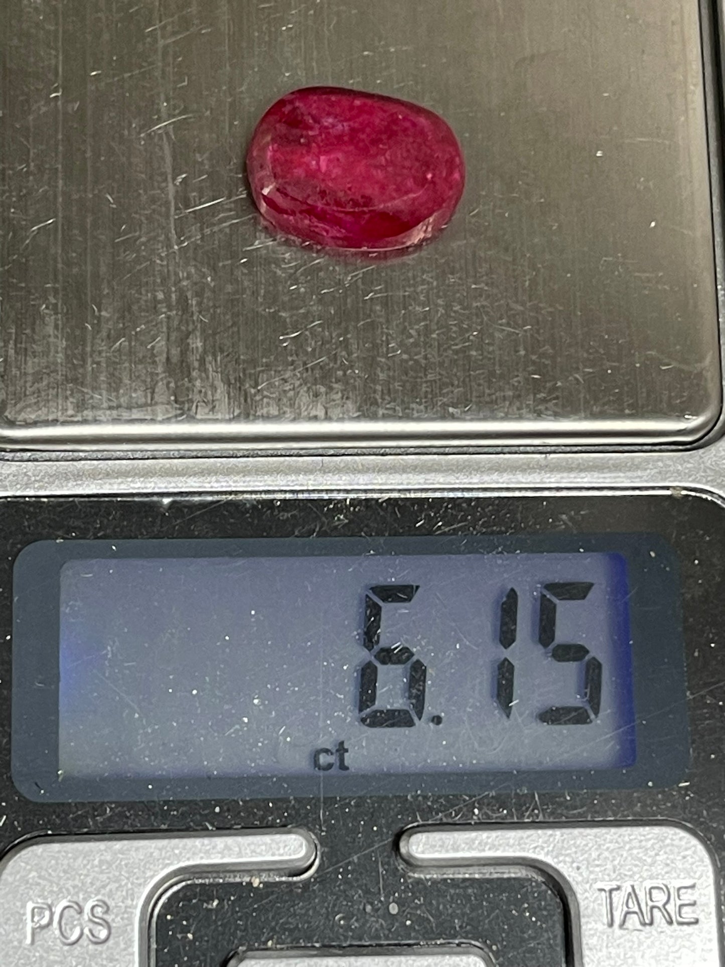 Faceted Red Ruby - Natural Treated Loose Gemstone - Oval Cut - 6.15Ct