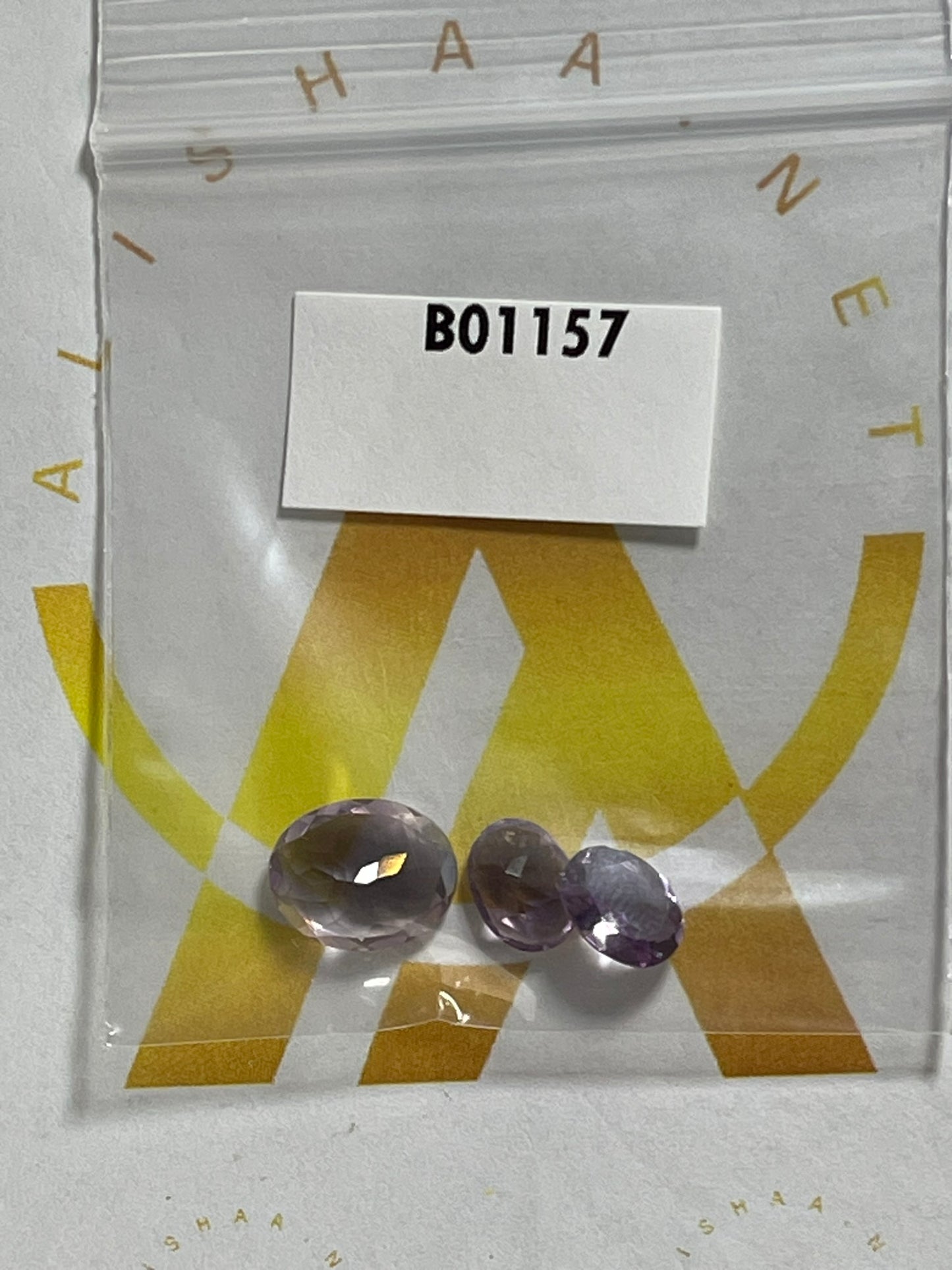 Faceted Amethyst - Natural Purple Oval Cut - 3pc Stone Set - 5.20Ct TW