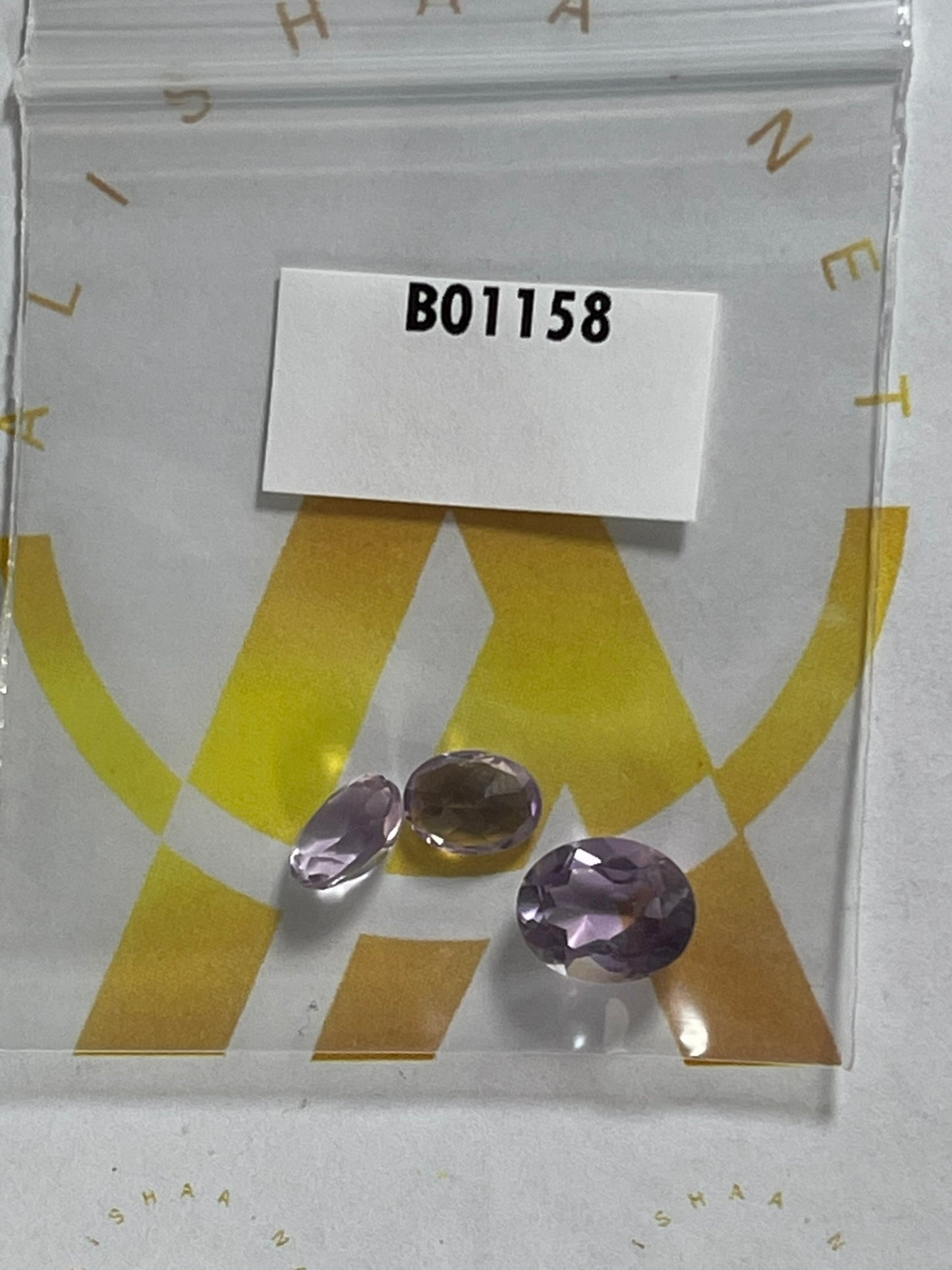 Faceted Amethyst - Natural Purple Oval Cut - 3pc Stone Set - 4.75Ct TW