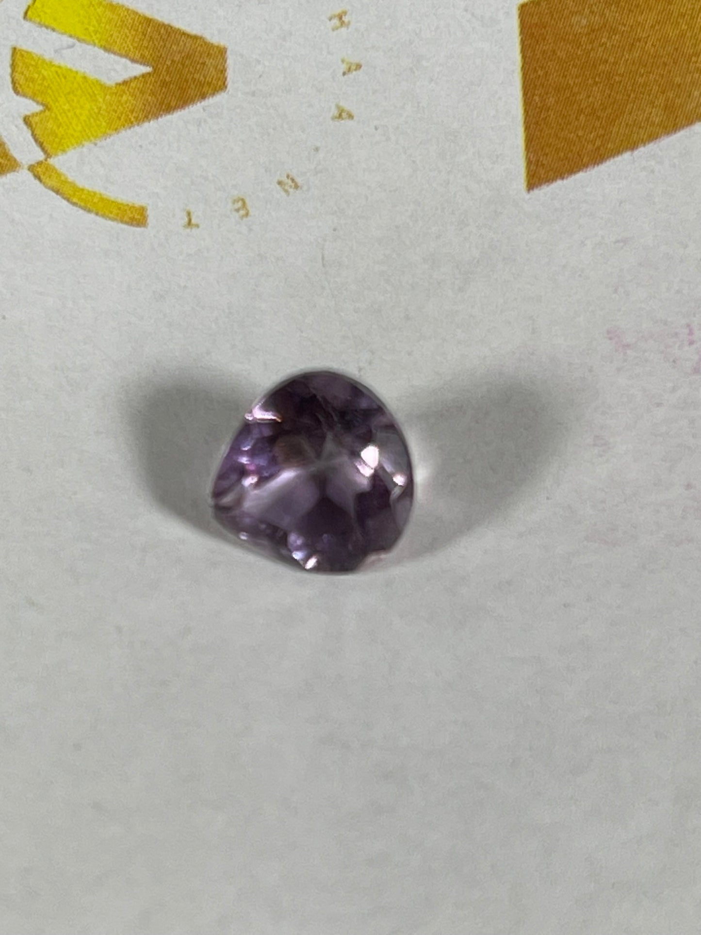 Faceted Amethyst - Natural Purple Pear Cut - 1pc Stone - 1.75Ct TW