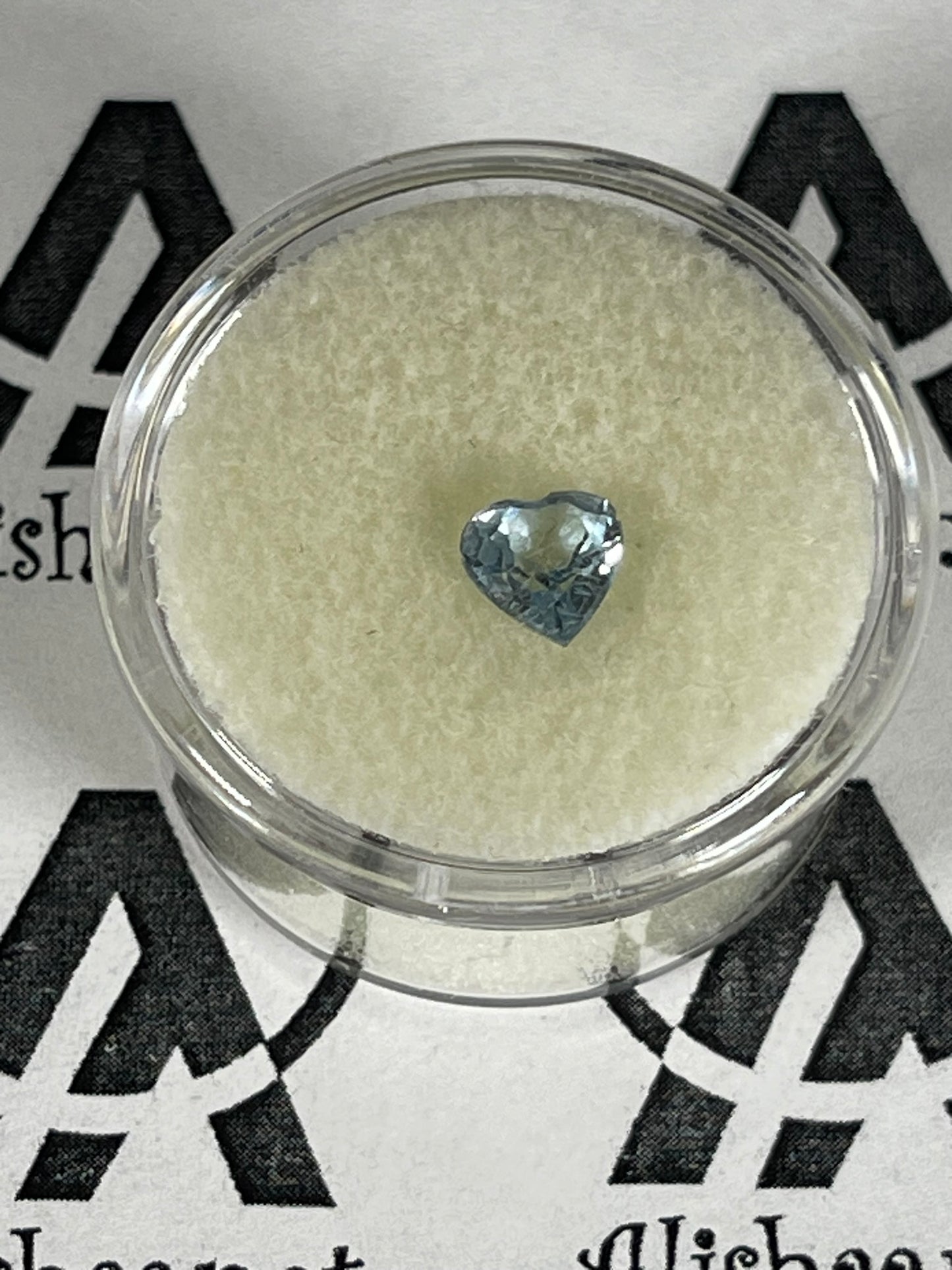 Faceted Aquamarine - Natural Light Blue VVS Heart Cut - 1pc Stone - 1.00Ct TW