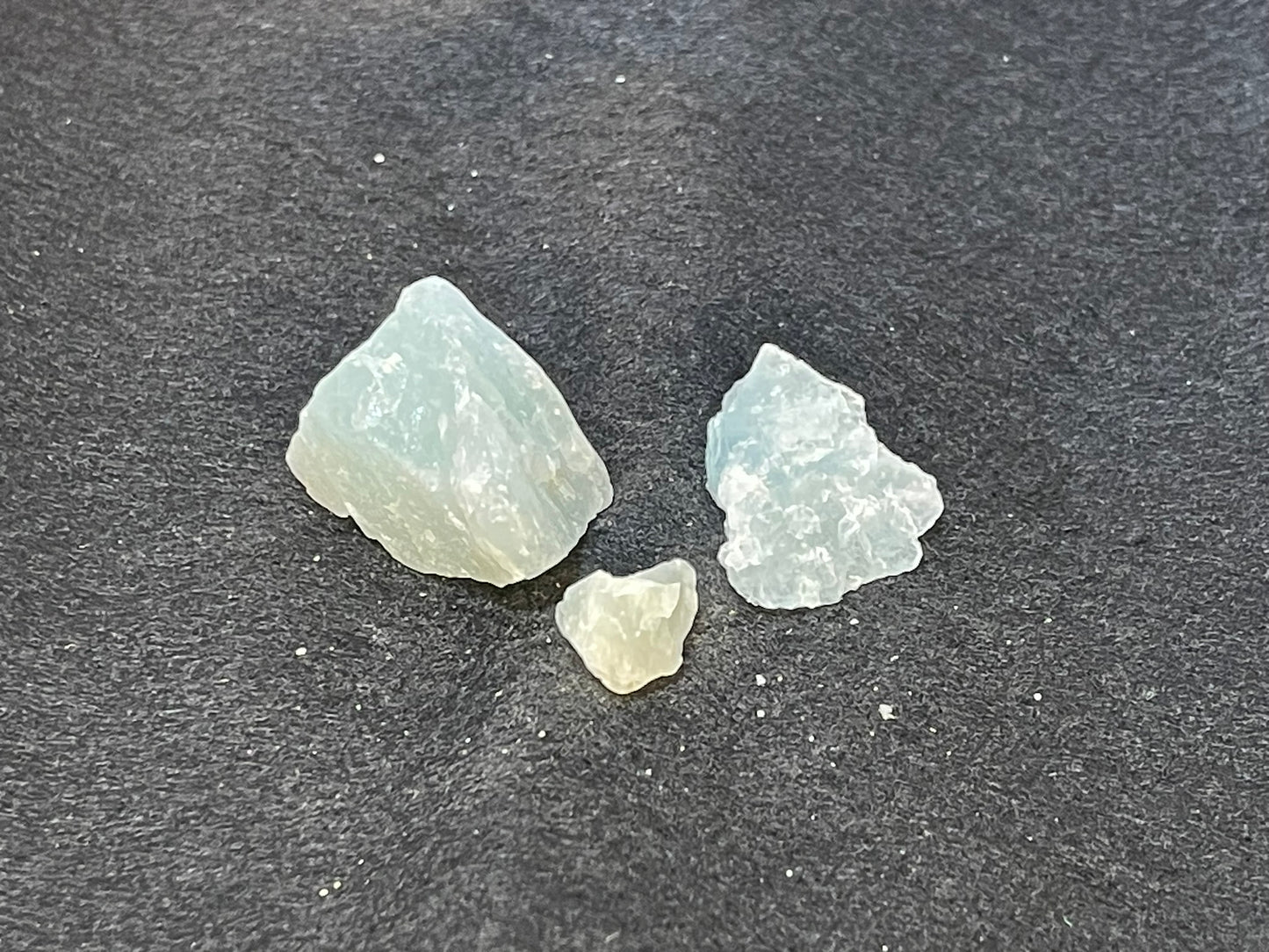 Rough Aquamarine - Real Natural Earth Mined - 3pc - 19.09g