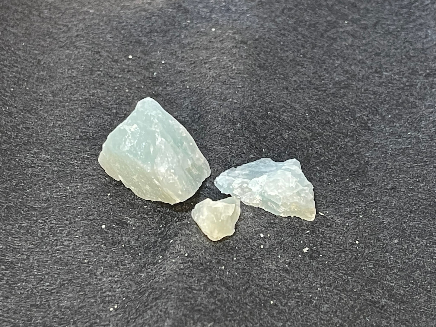 Rough Aquamarine - Real Natural Earth Mined - 3pc - 19.09g