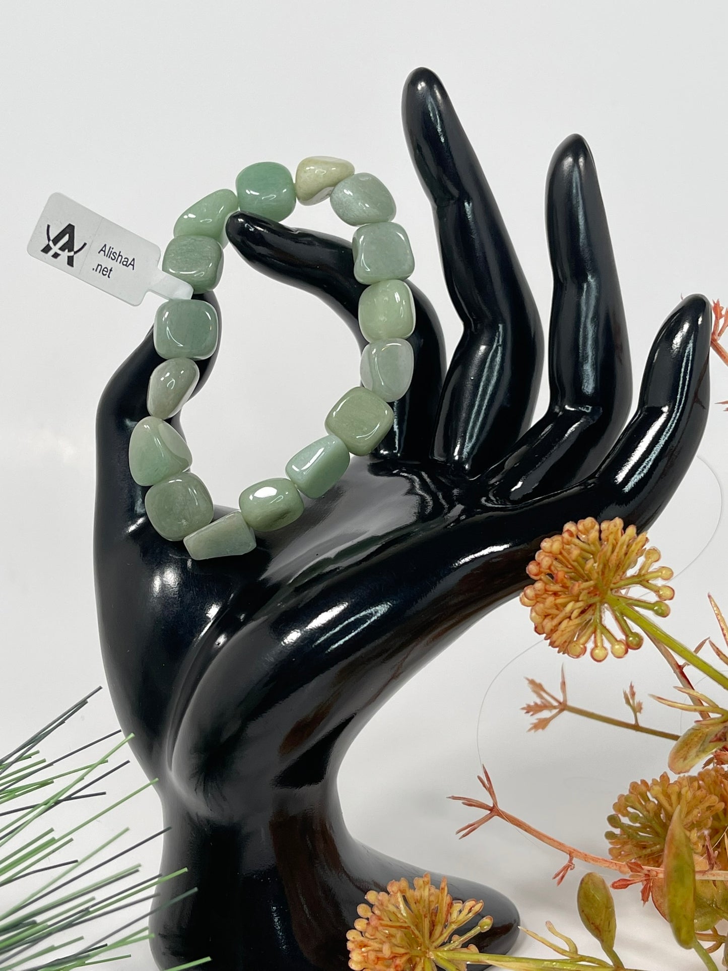 Bracelet - Natural Stone Green Aventurine Nugget Bracelet