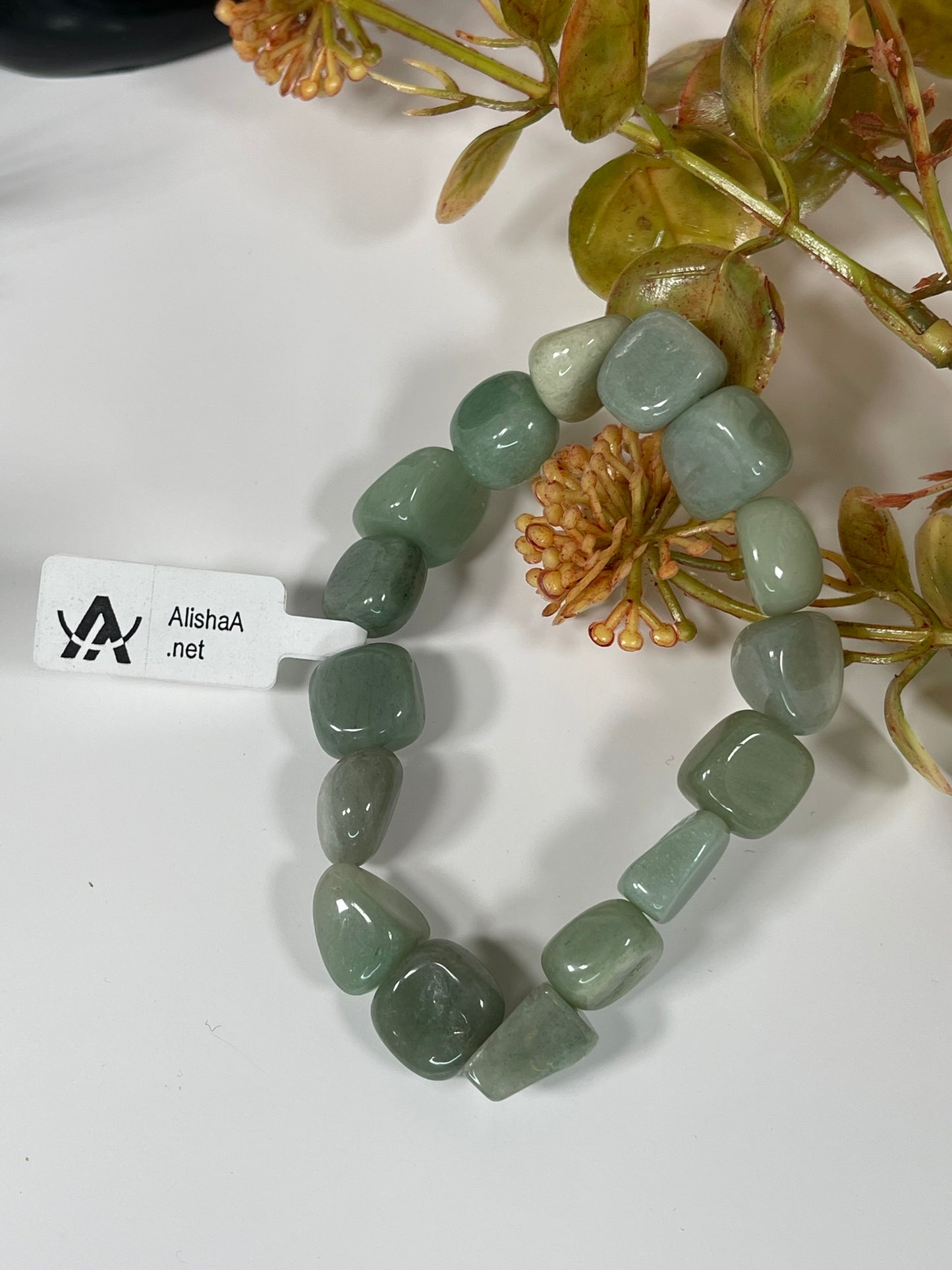 Bracelet - Natural Stone Green Aventurine Nugget Bracelet