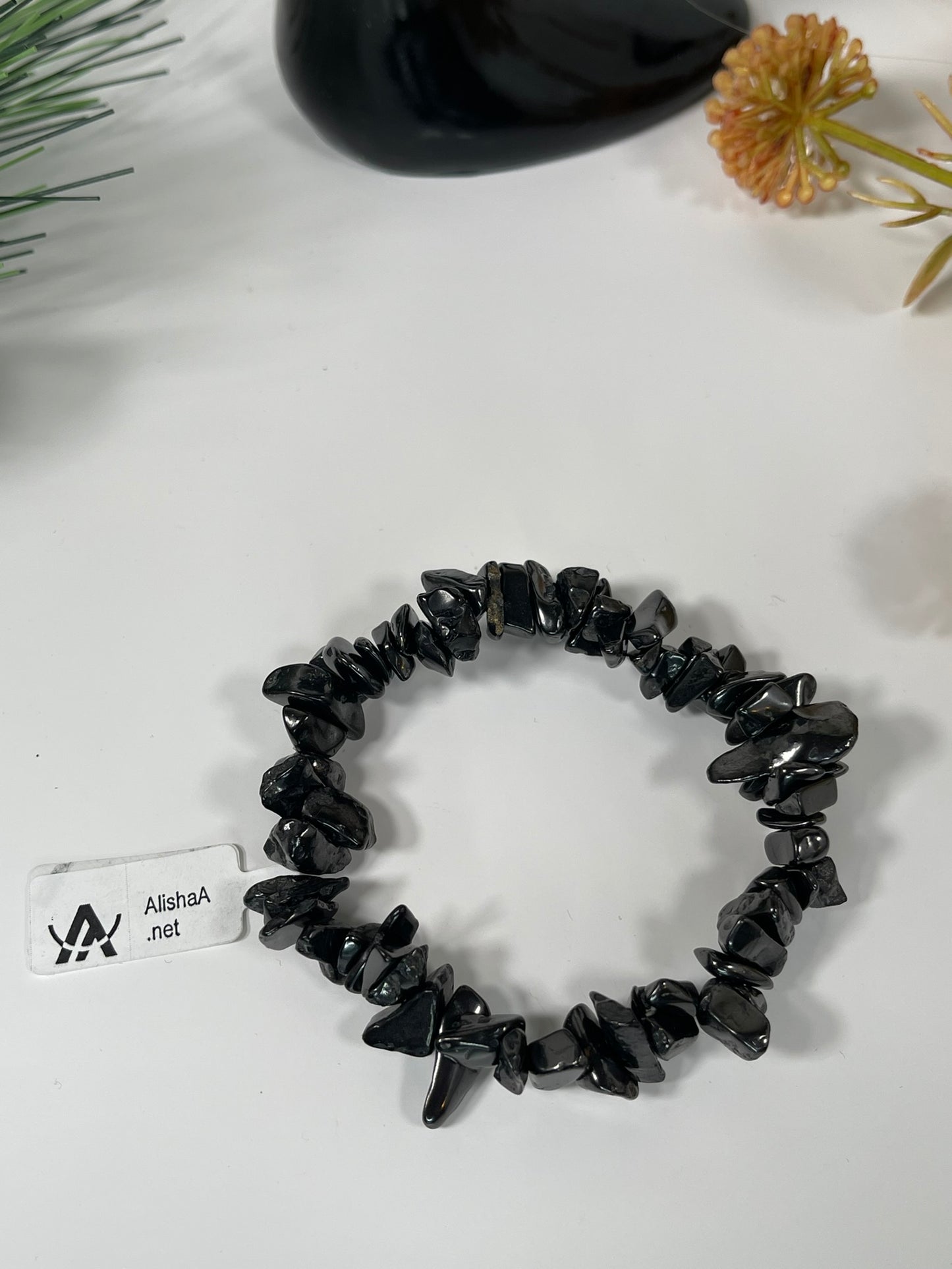 Bracelet - Natural Stone Shungite Chip Bracelet