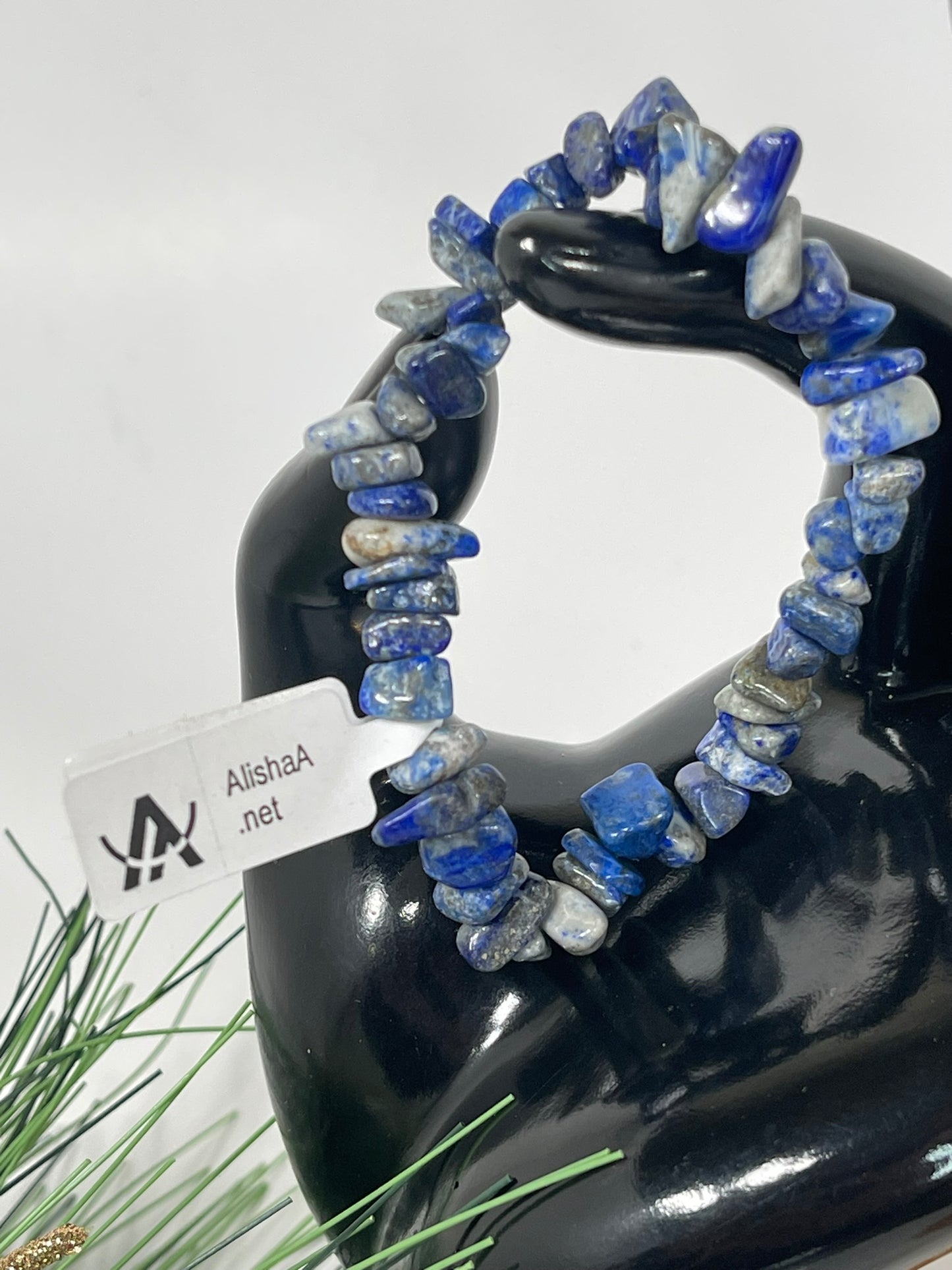 Bracelet - Natural Stone Lapis Lazuli Chip Bracelet