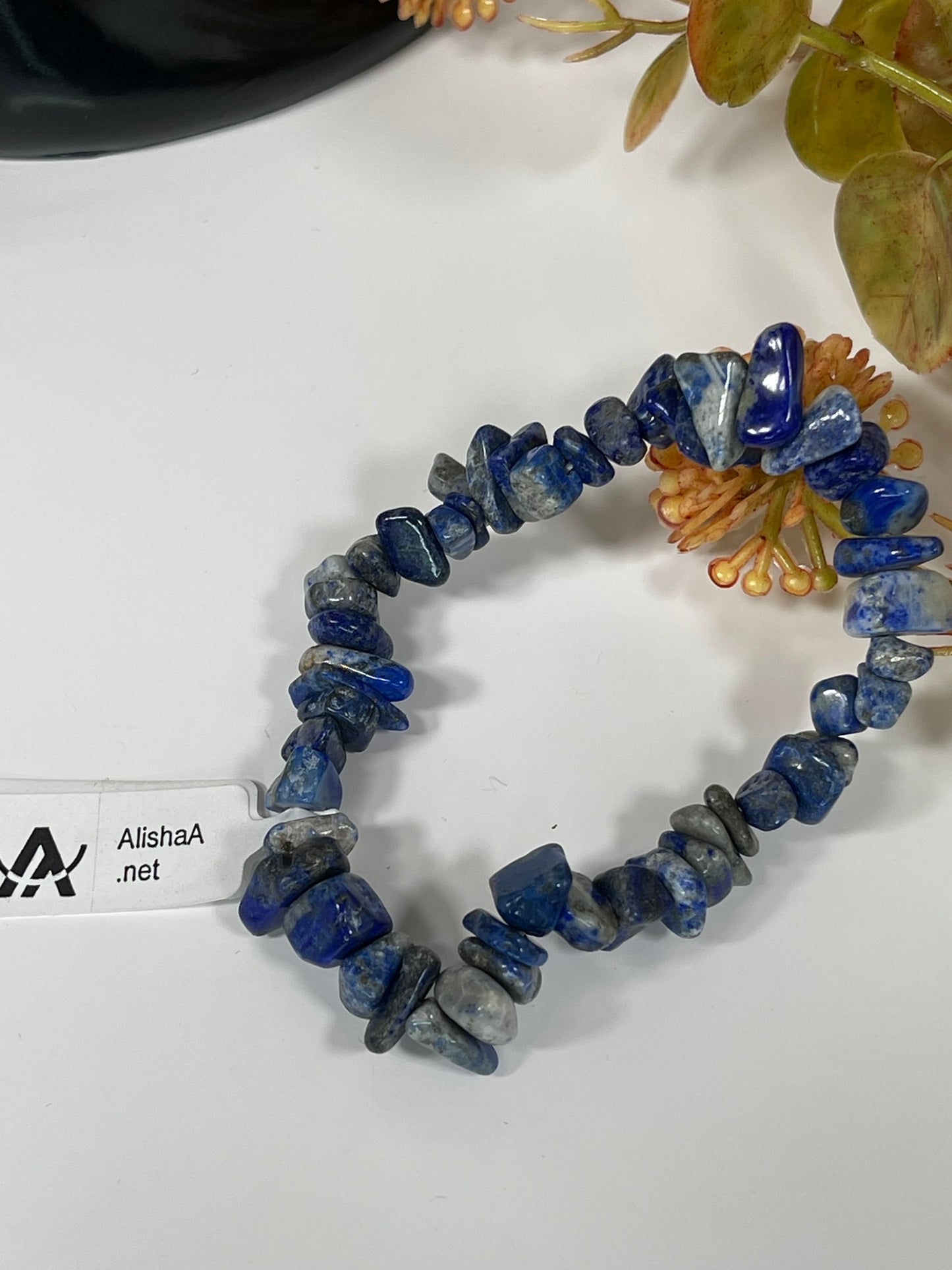 Bracelet - Natural Stone Lapis Lazuli Chip Bracelet