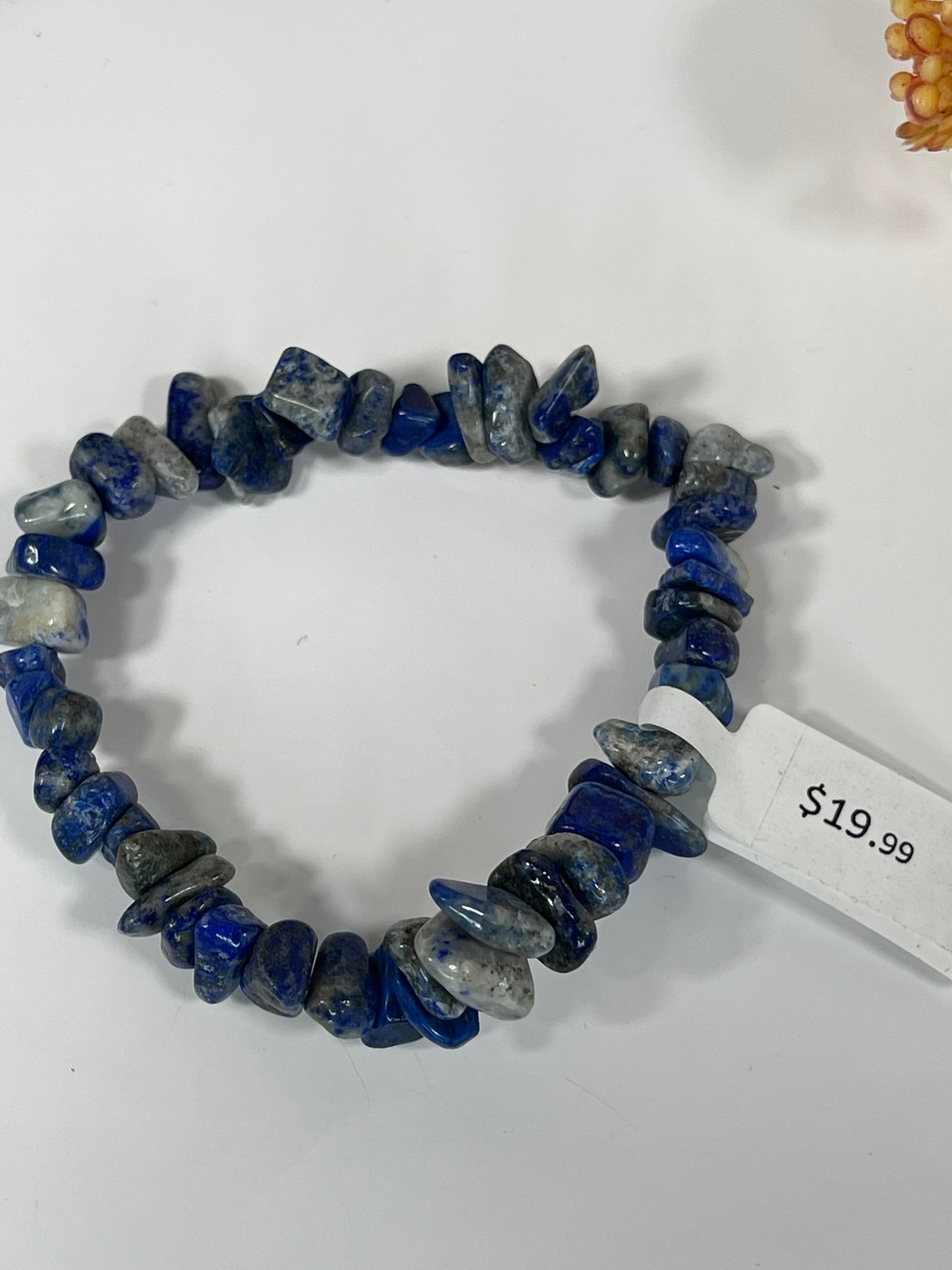 Bracelet - Natural Stone Lapis Lazuli Chip Bracelet