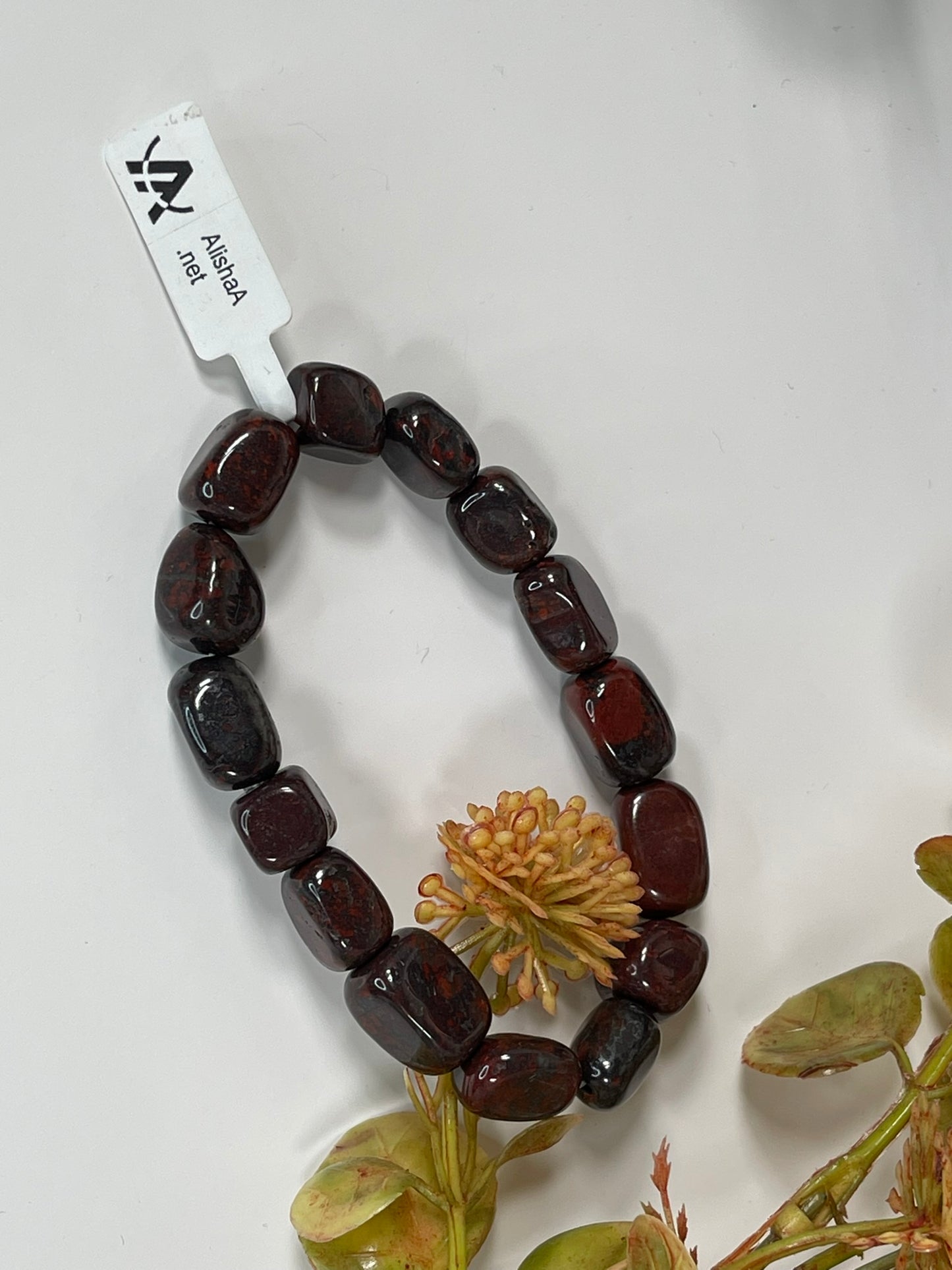 Bracelet - Natural Stone Bracciated Jasper Nugget Bracelet