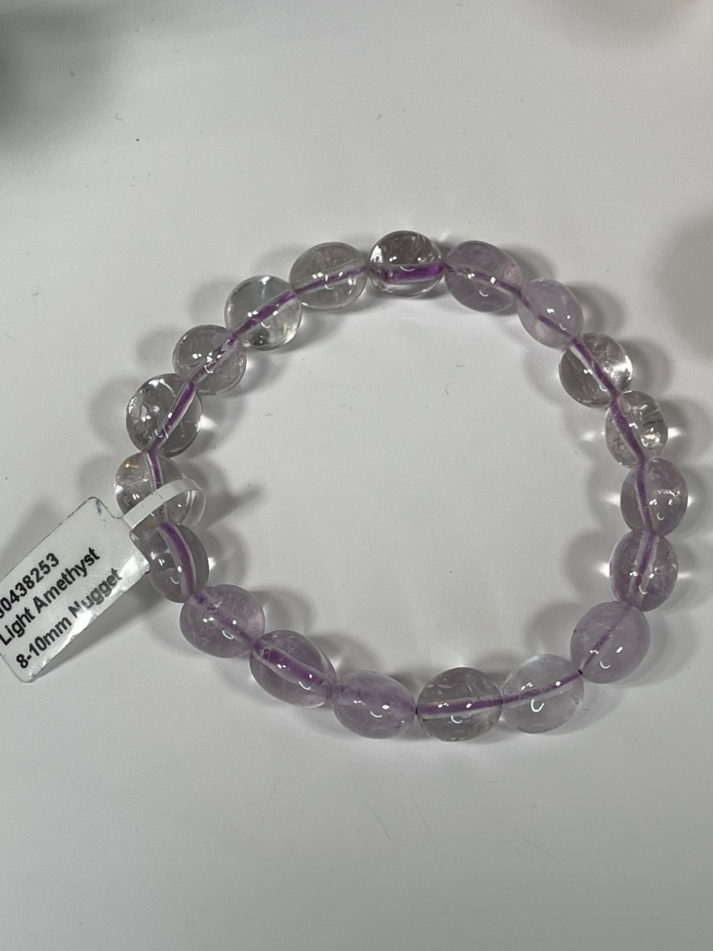 Bracelet - Natural Stone Light Amethyst Nugget Bracelet