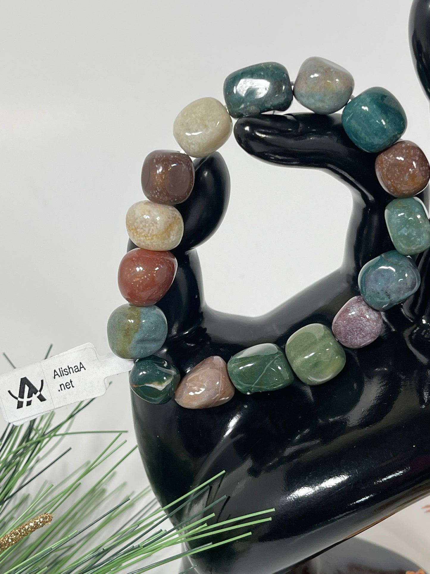 Bracelet - Natural Stone Fancy Jasper Nugget Bracelet