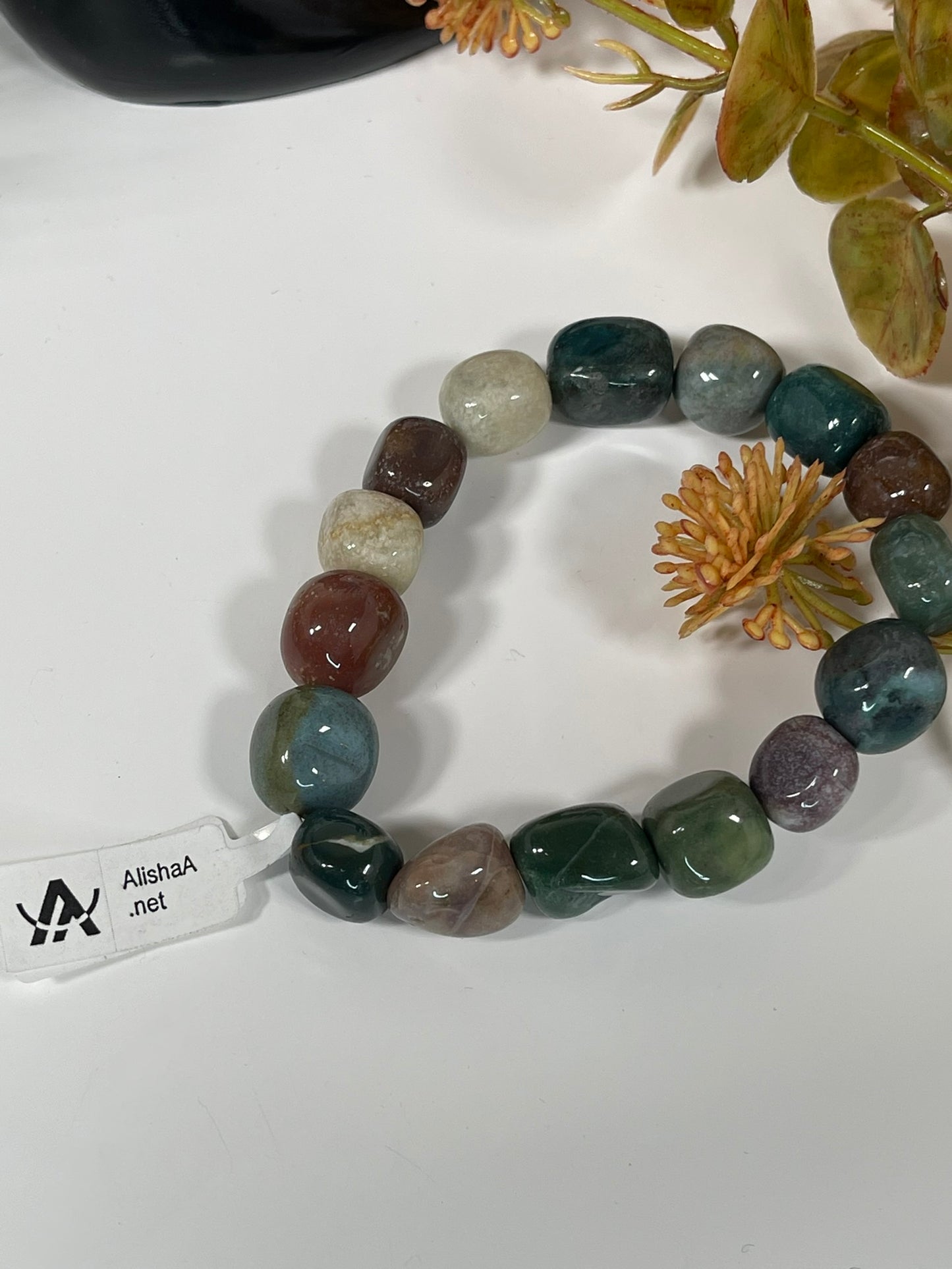 Bracelet - Natural Stone Fancy Jasper Nugget Bracelet