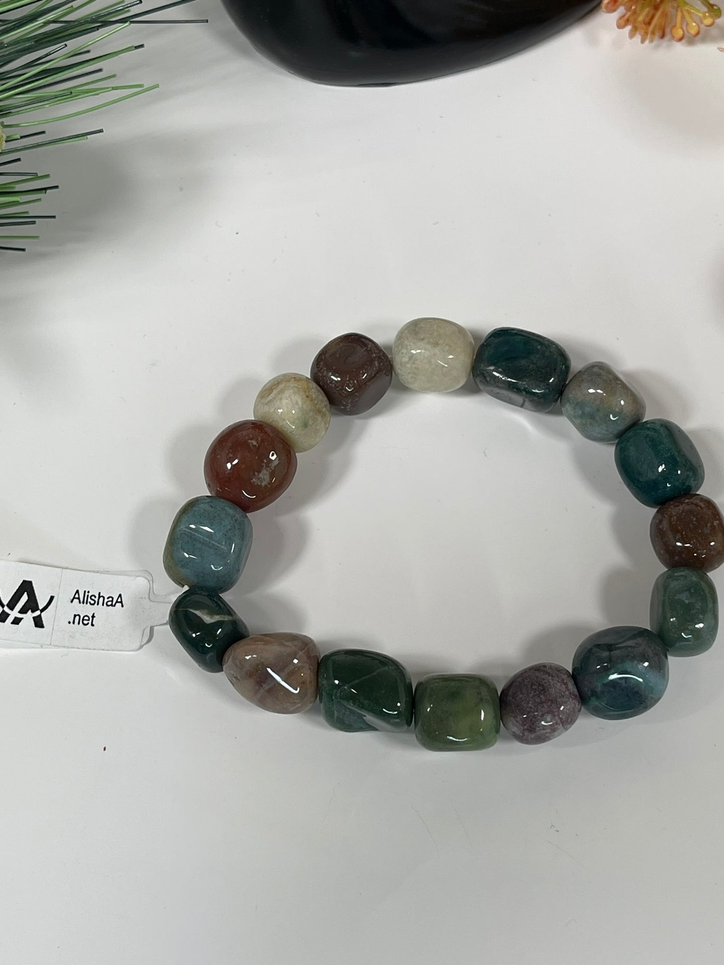 Bracelet - Natural Stone Fancy Jasper Nugget Bracelet