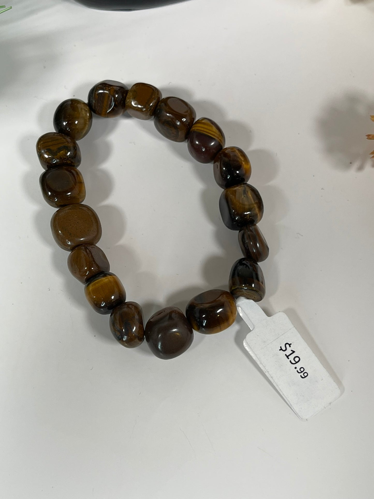 Bracelet - Natural Stone Tiger Eye Nugget Bracelet