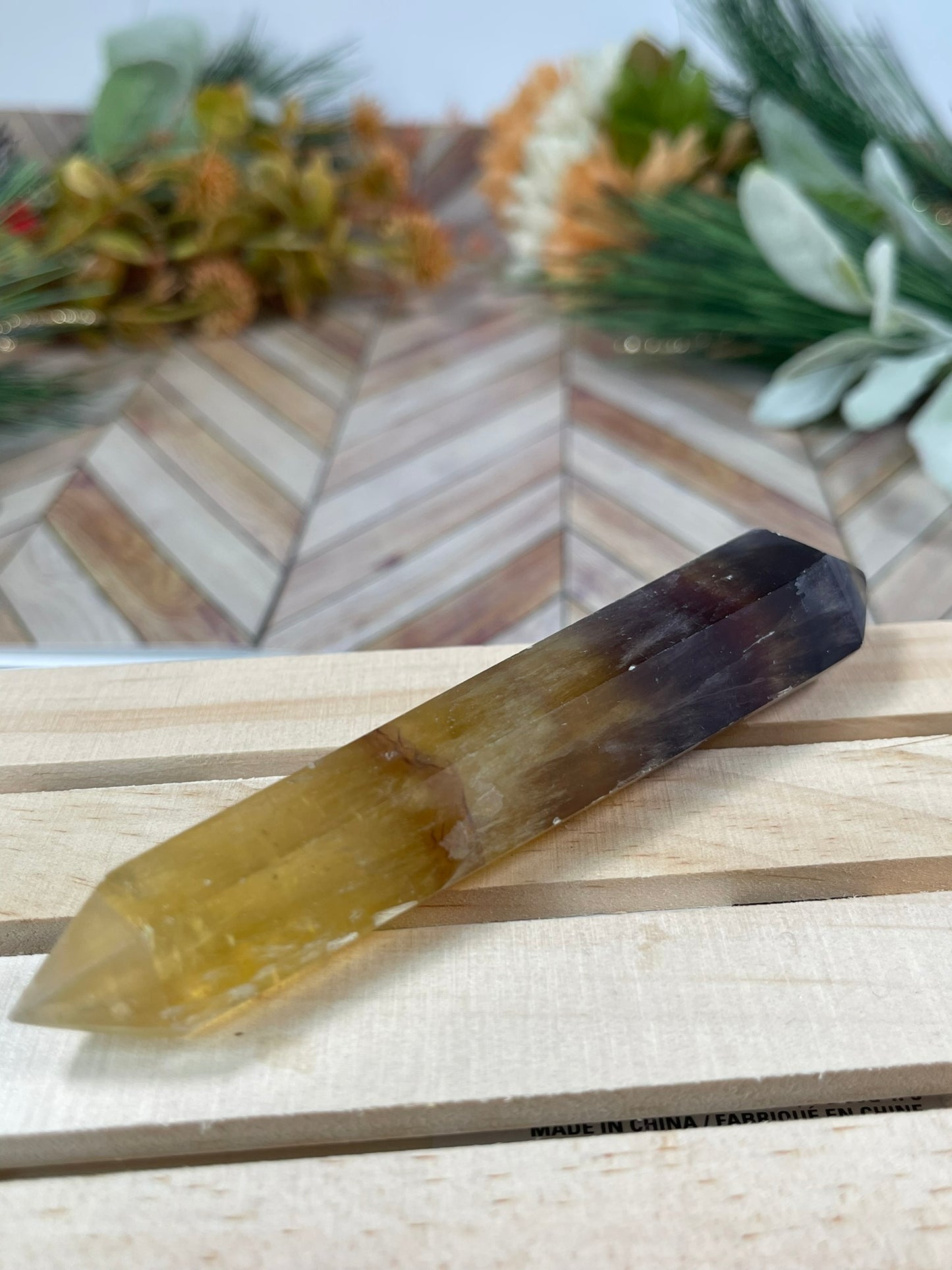 Wand - Natural Smokey Quartz Double Terminated Point Crystal - 86g