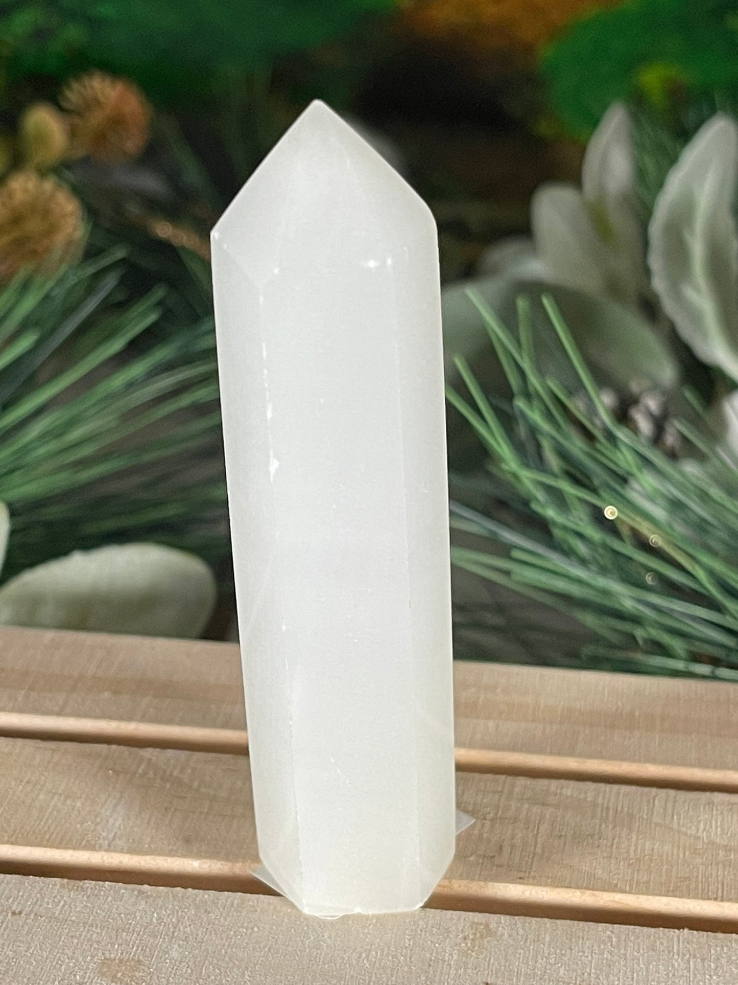 Tower - Afghanistan Calcite Natural Stone Jasper Quartz Crystal Obelisk Point - 78g