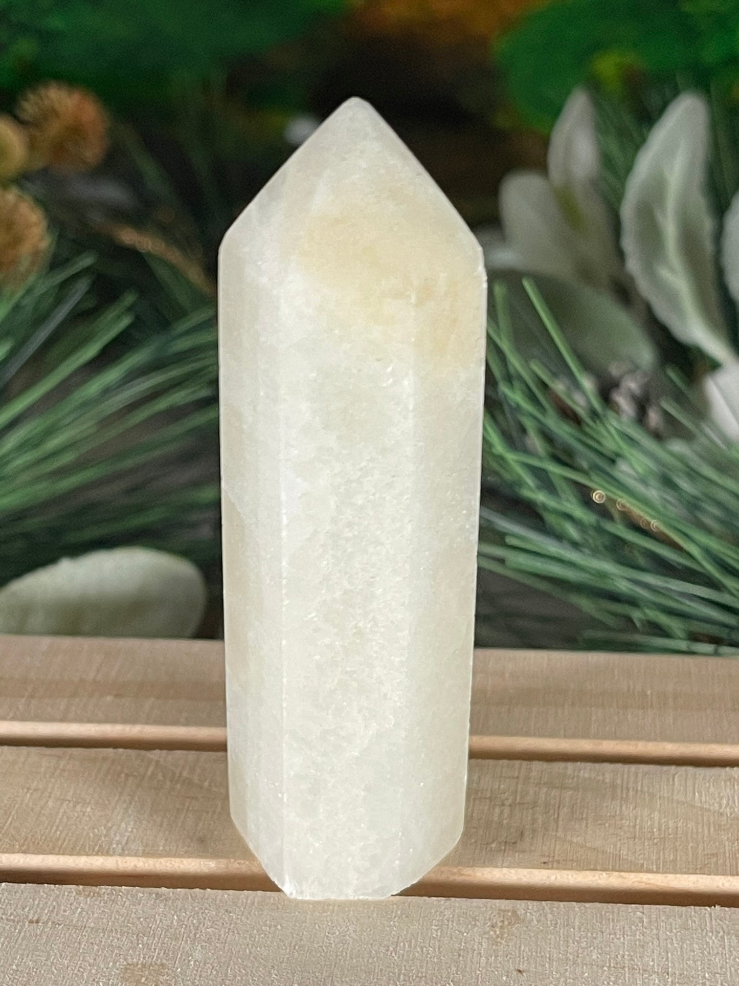 Tower - Afghanistan Calcite Natural Stone Jasper Quartz Crystal Obelisk Point - 101g