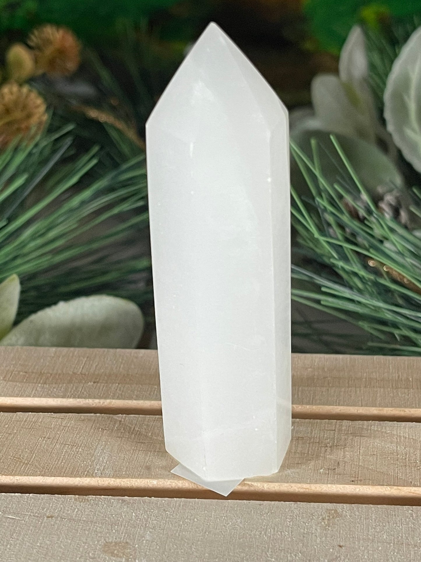 Tower - Afghanistan Calcite Natural Stone Jasper Quartz Crystal Obelisk Point - 86g