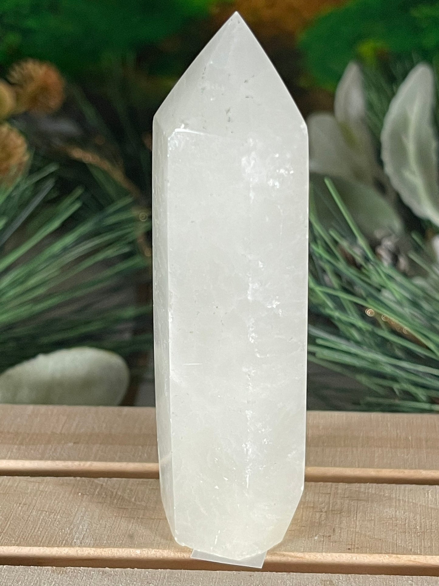 Tower - Afghanistan Calcite Natural Stone Jasper Quartz Crystal Obelisk Point - 108g