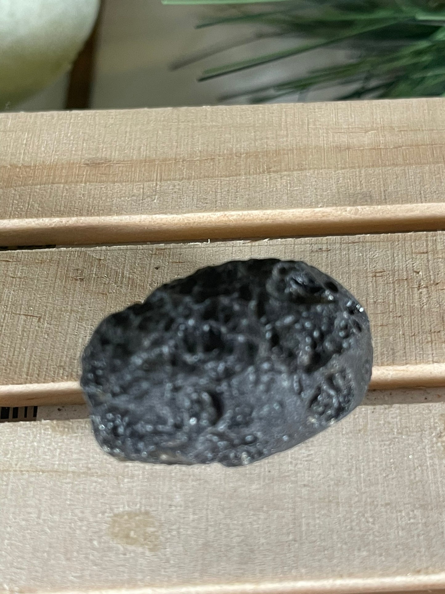Meteorite - Tektite Space Rock Astroid Shard Glass Stone Rare Oval - 18g