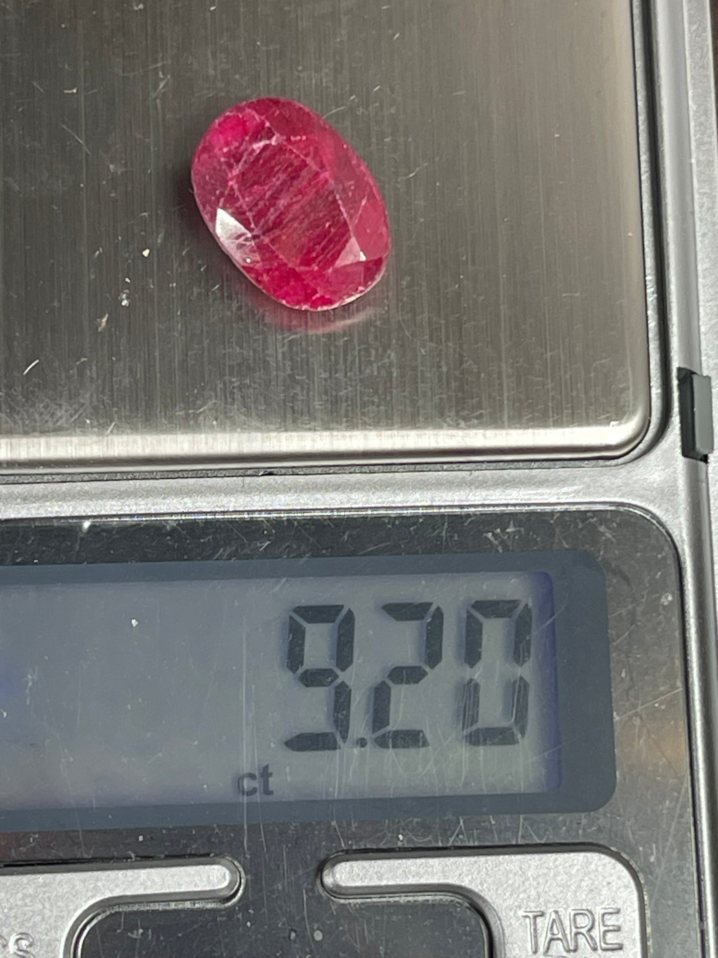 Faceted Red Ruby - Natural Treated Loose Gemstone - Oval Cut - 9.20Ct