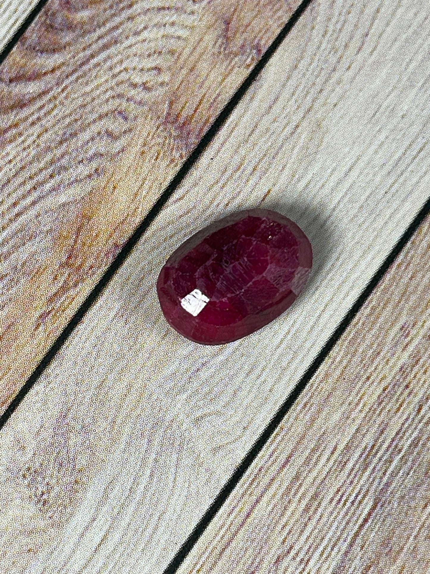 Faceted Red Ruby - Natural Treated Loose Gemstone - Oval Cut - 9.20Ct