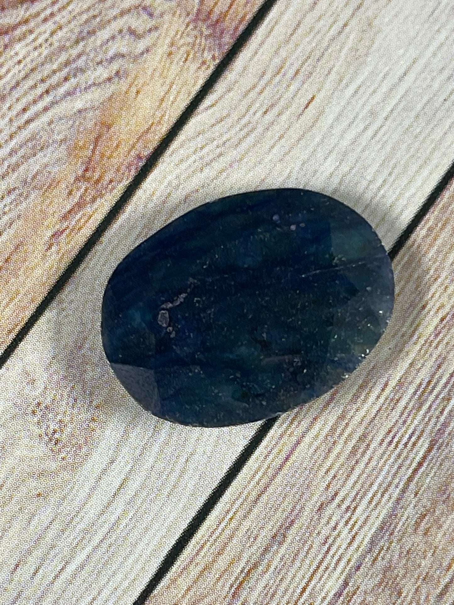 Blue Sapphire - Natural Treated Loose Gemstone - Large Oval Cut - 19.05Ct